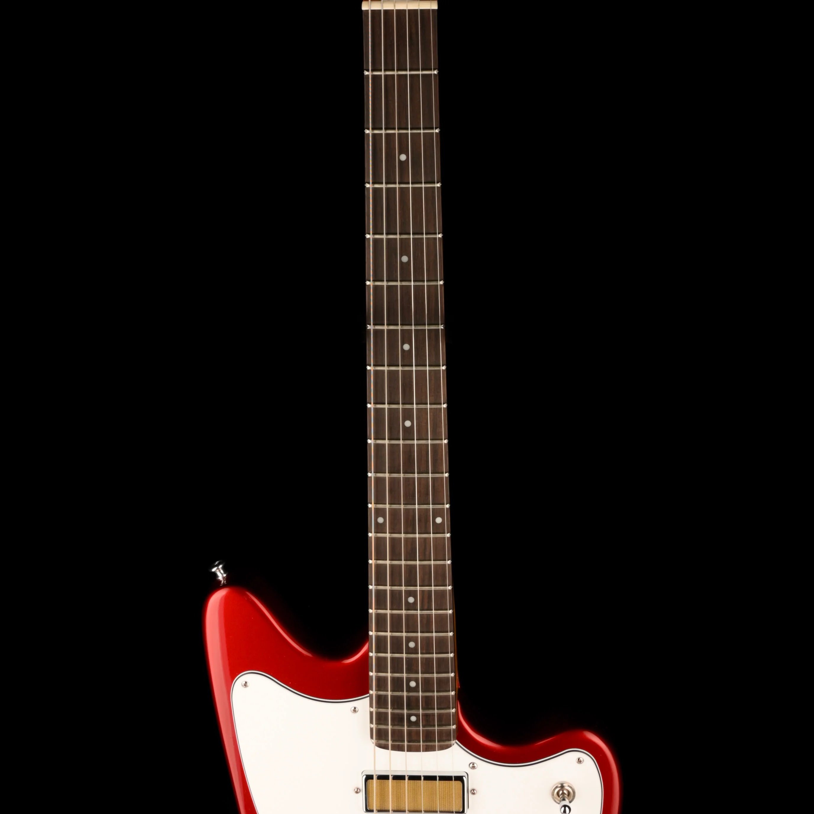 Harmony Factory Special Silhouette Electric Guitar Cherry W/Case 1 of 24 B-Stock - Image 8