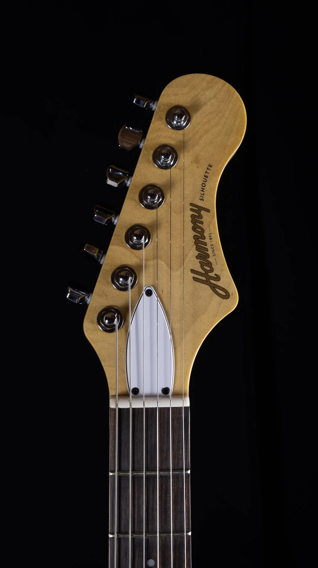 Harmony Limited Edition Silhouette Flame Maple Top Transparent Brown Electric Guitar - Image 6