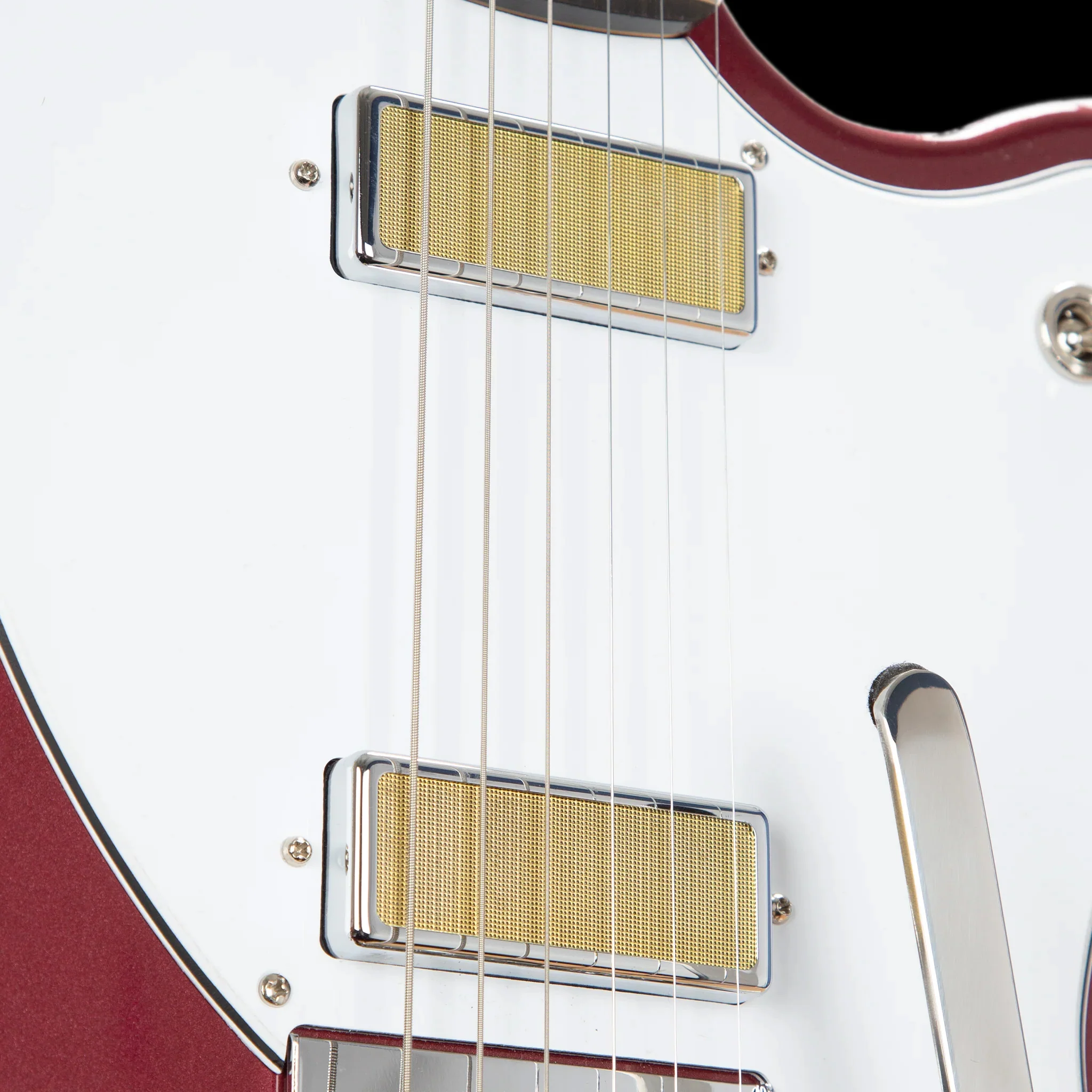 Harmony Standard Silhouette With Bigsby Burgundy with Mono Case - Image 4