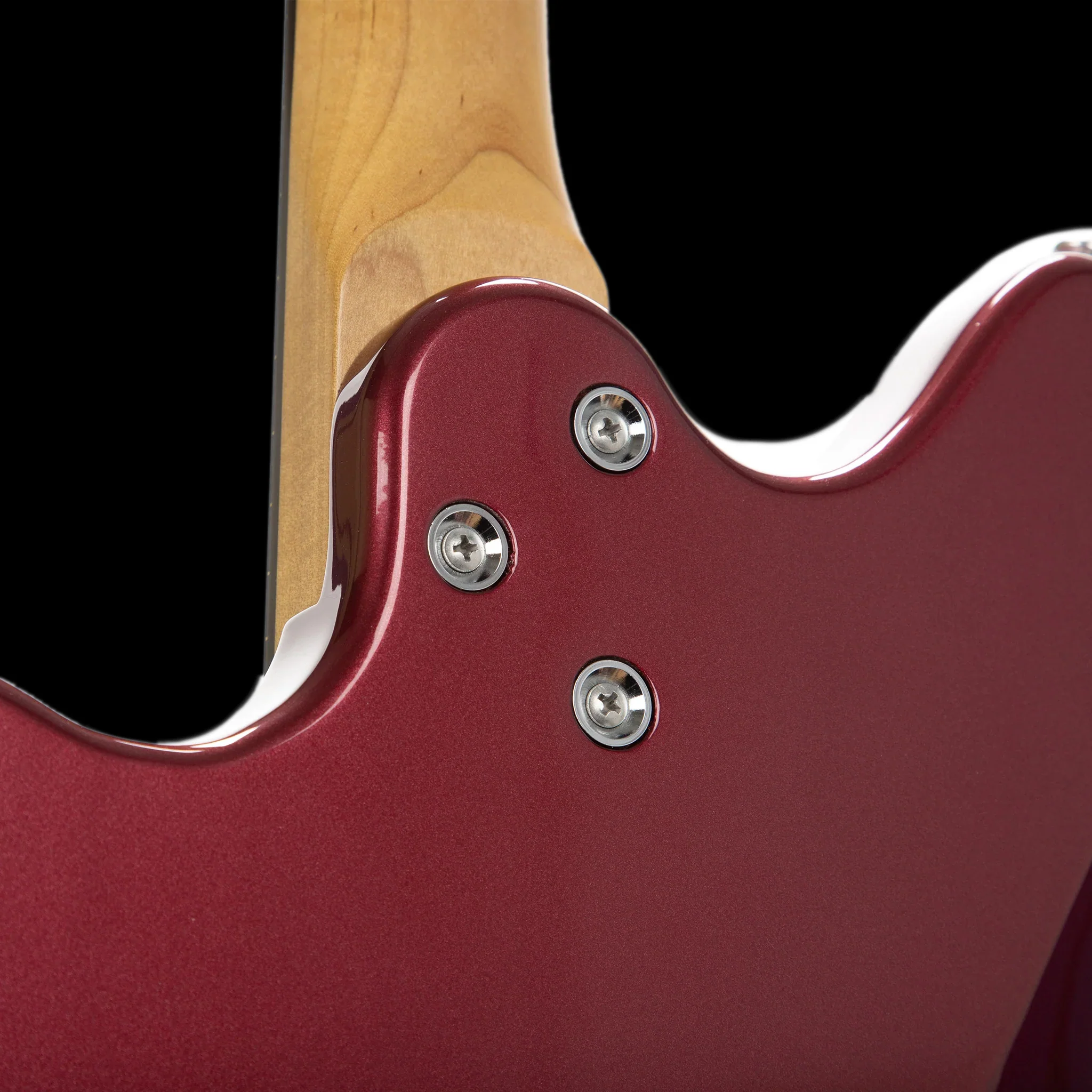 Harmony Standard Silhouette With Bigsby Burgundy with Mono Case - Image 6