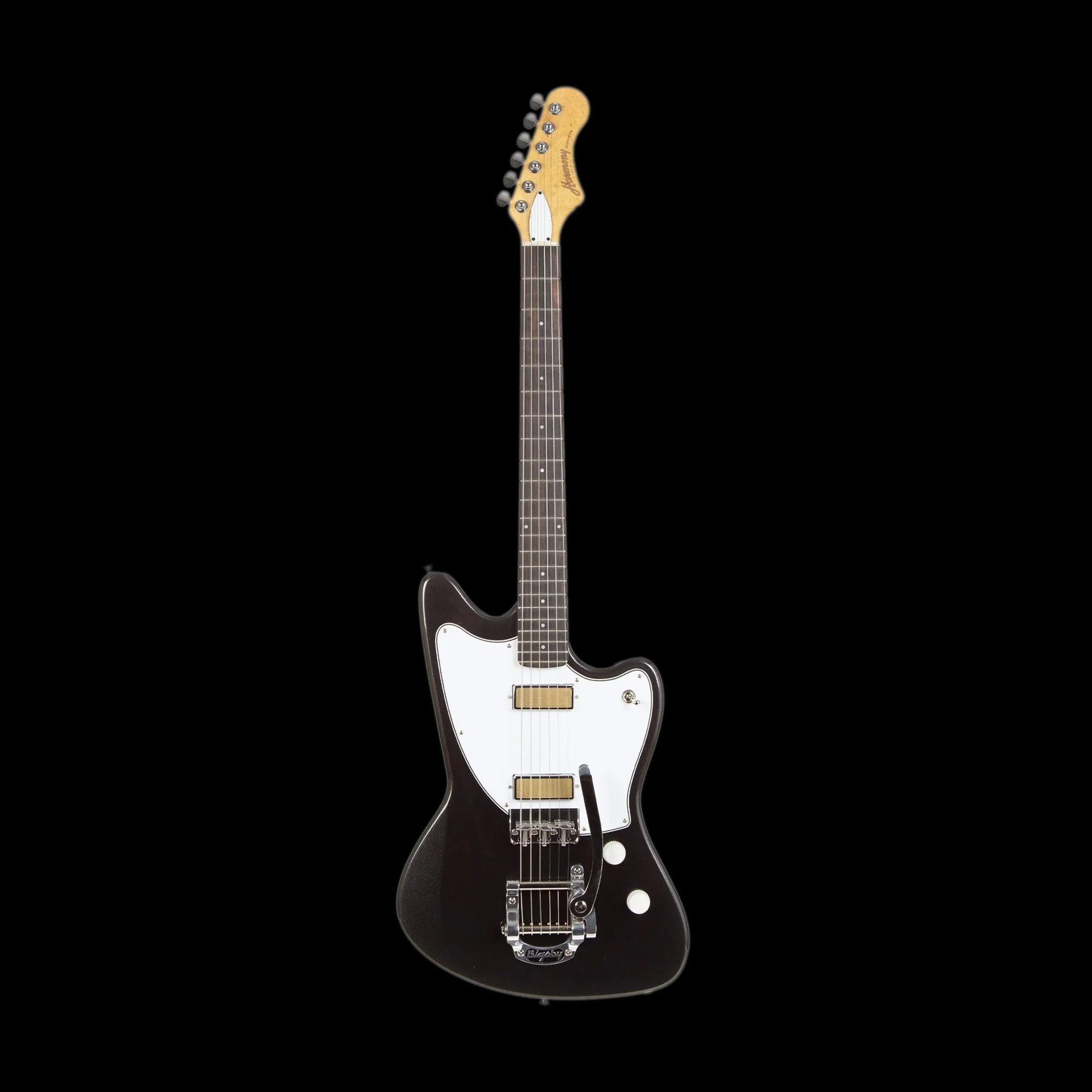 Harmony Standard Silhouette With Bigsby Space Black with Mono Case - Image 2