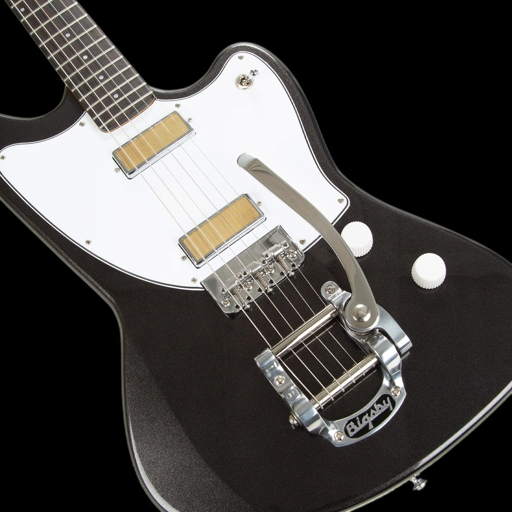 Harmony Standard Silhouette With Bigsby Space Black with Mono Case - Image 3