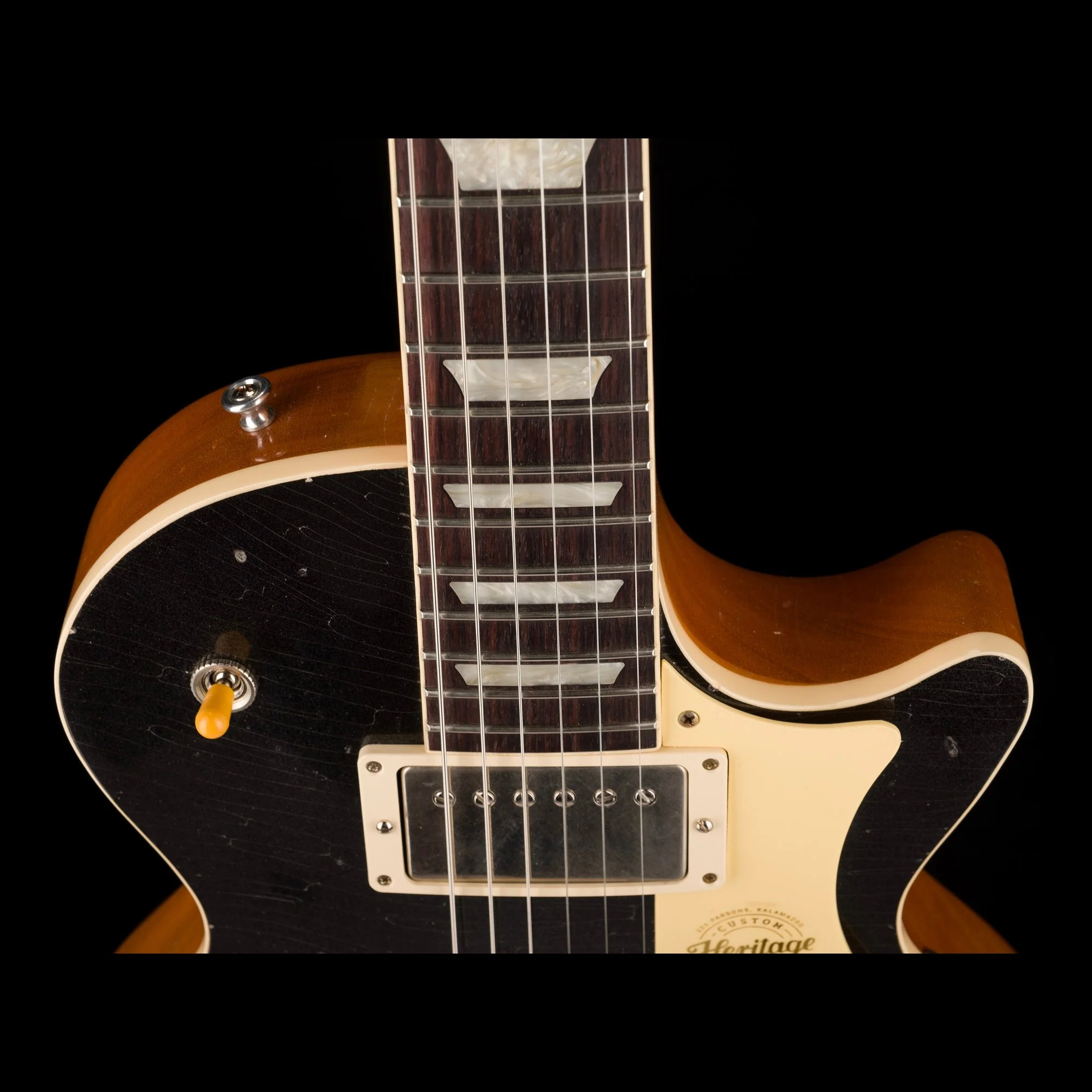 Heritage Custom Shop Custom Core H-150 Artisan Aged with Bigsby Space Black with Case - Image 3