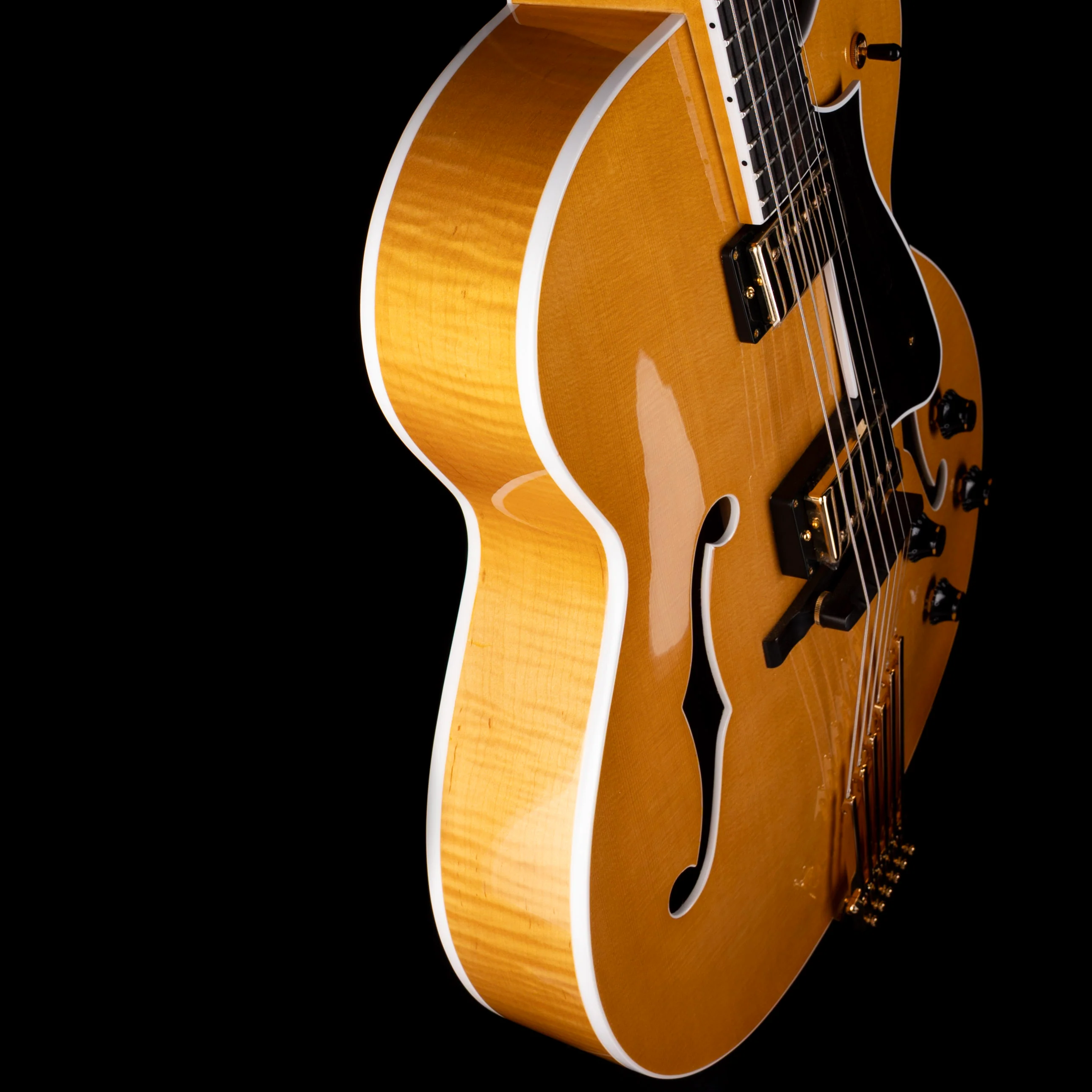 Heritage Eagle Classic Hollow Antique Natural Electric Guitar with Case - Image 8