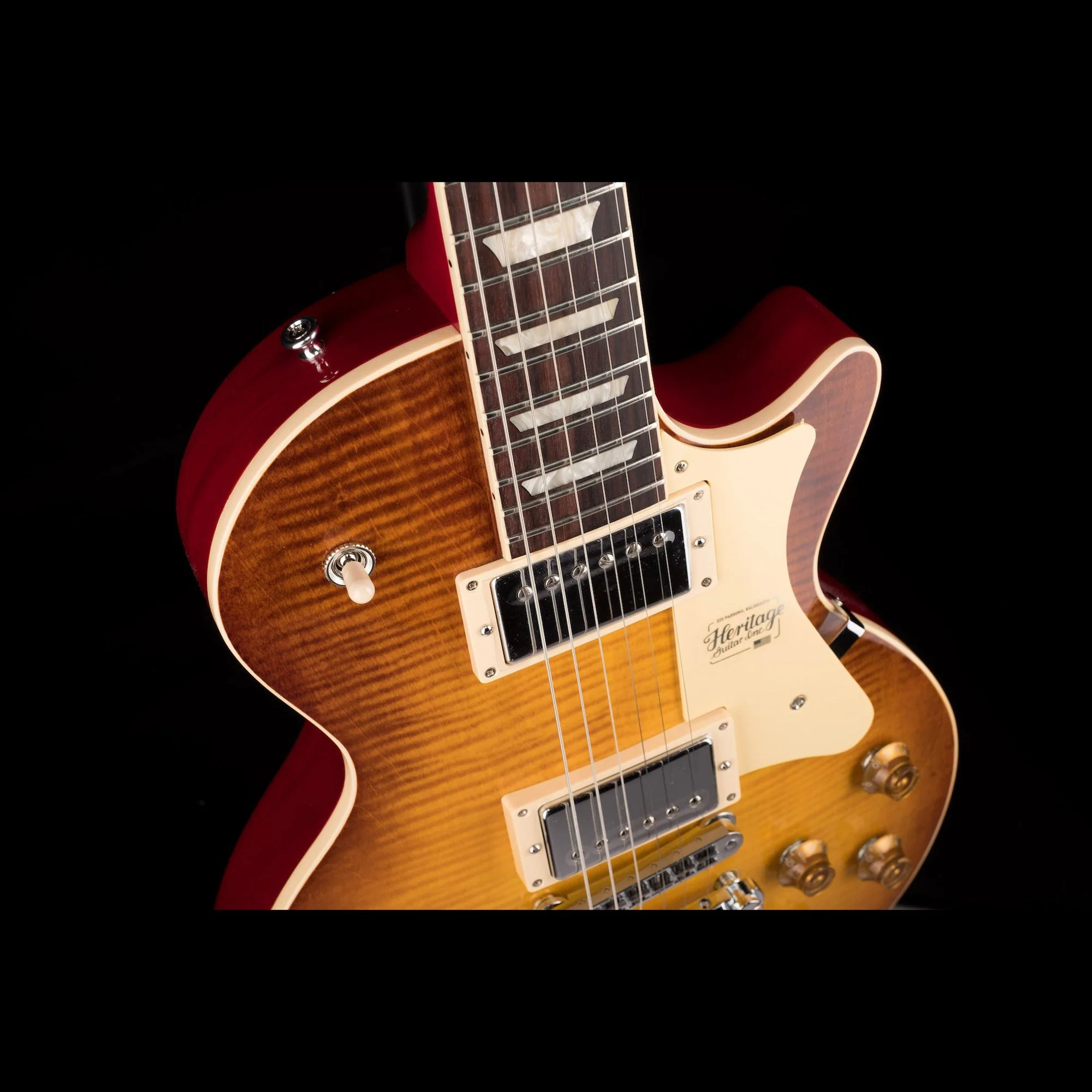 Heritage Standard H-150 Dirty Lemon Burst Electric Guitar with Case - Image 3