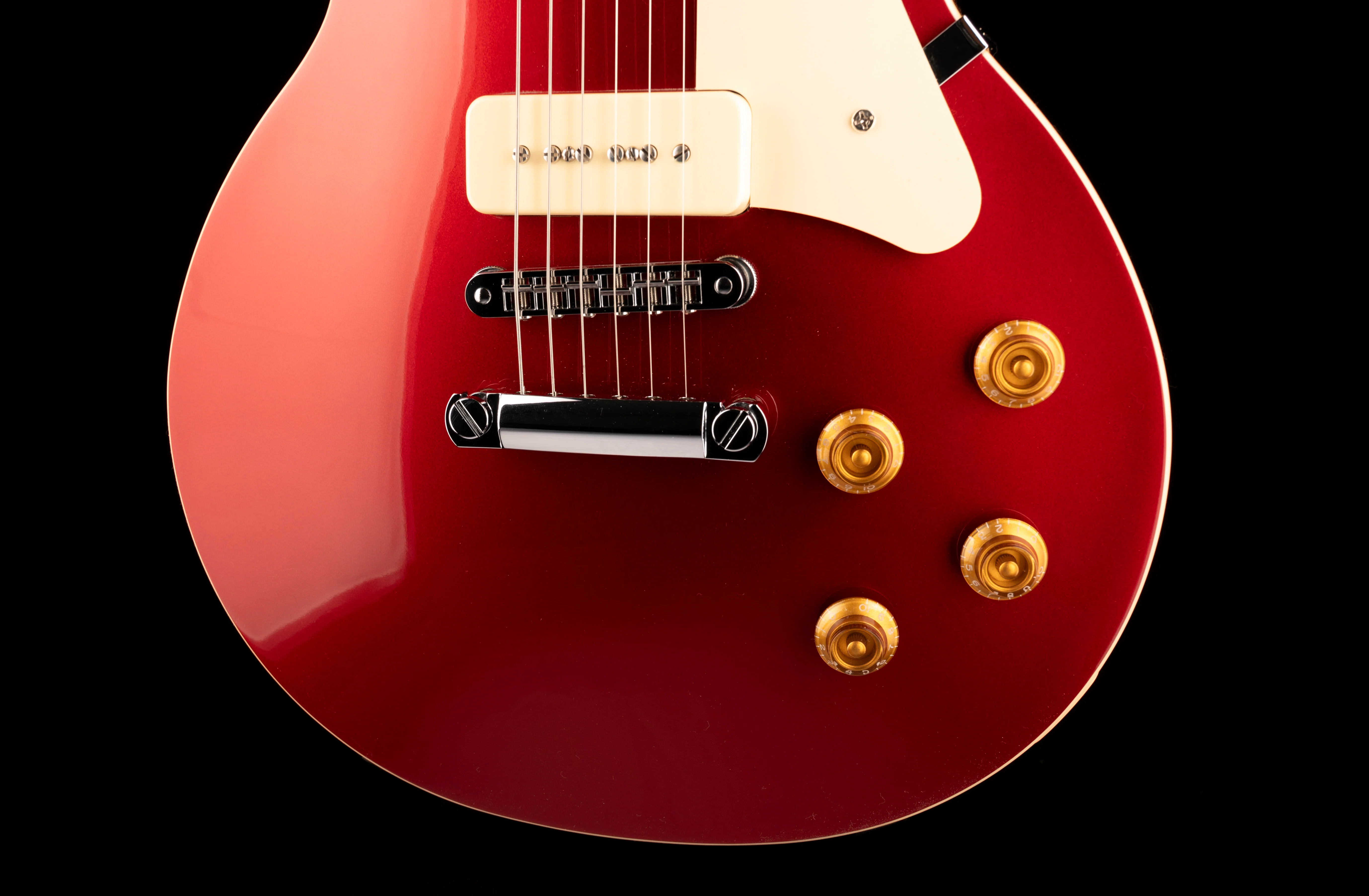 Heritage H-150 P90 Cherry Electric Guitar with Case - Image 5