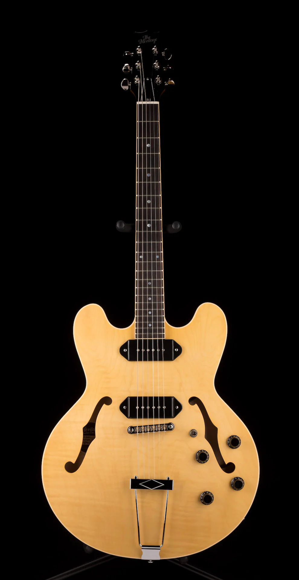 Heritage H-530 Hollow Antique Natural Electric Guitar with Case - Image 2