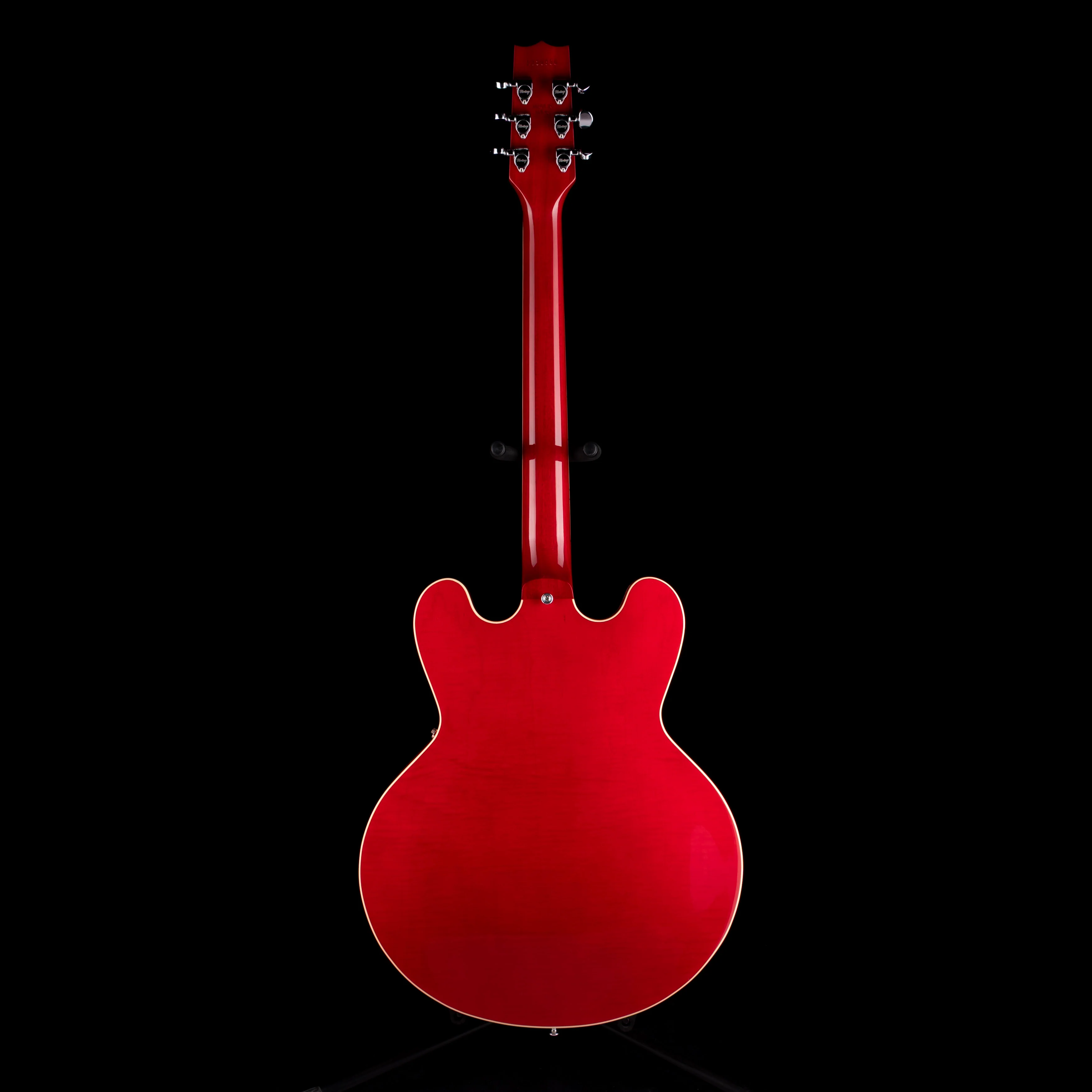 Heritage H-530 Hollow Trans Cherry Electric Guitar with Case - Image 10