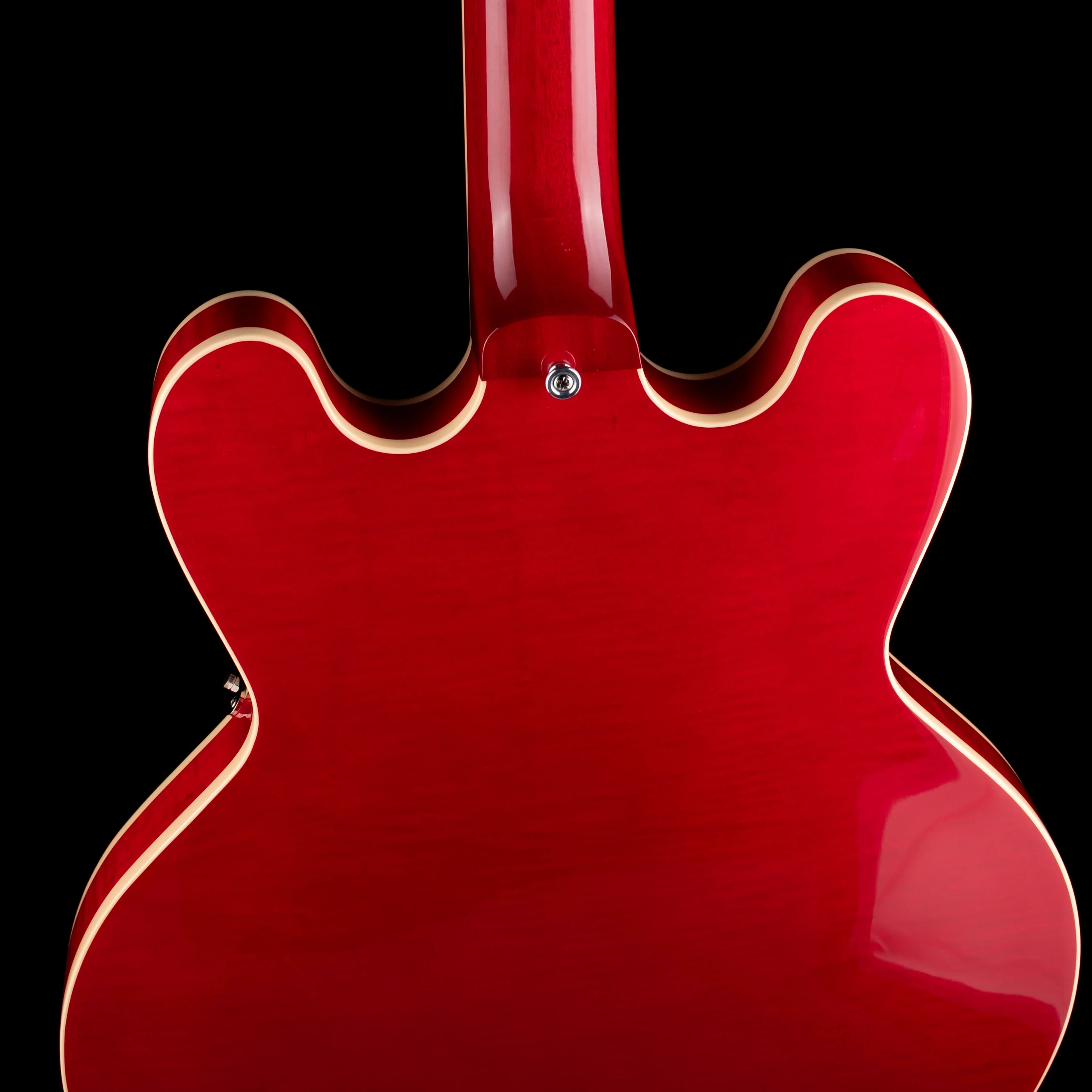 Heritage H-530 Hollow Trans Cherry Electric Guitar with Case - Image 11