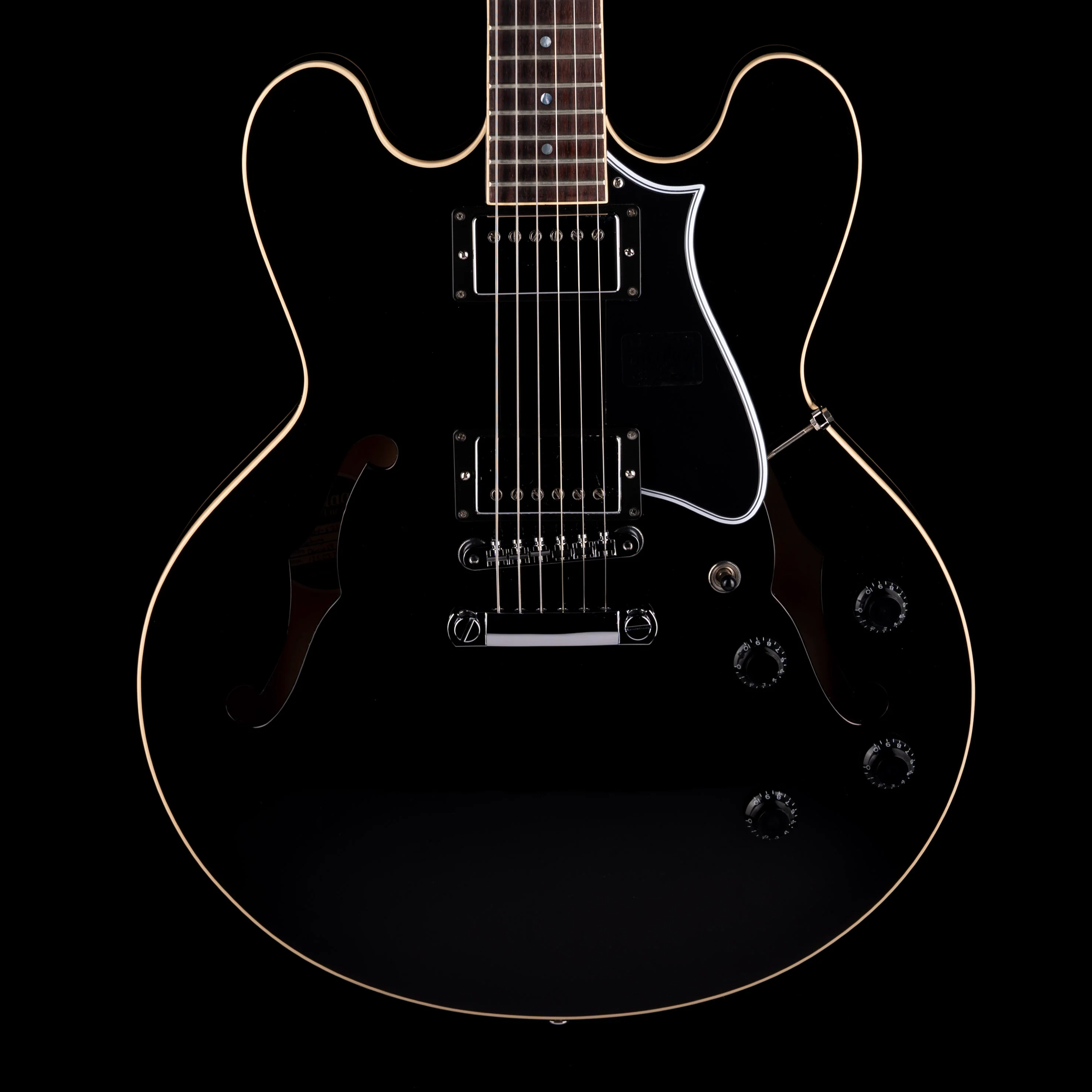 Heritage Standard H-535 Semi-Hollow Ebony Electric Guitar with Case