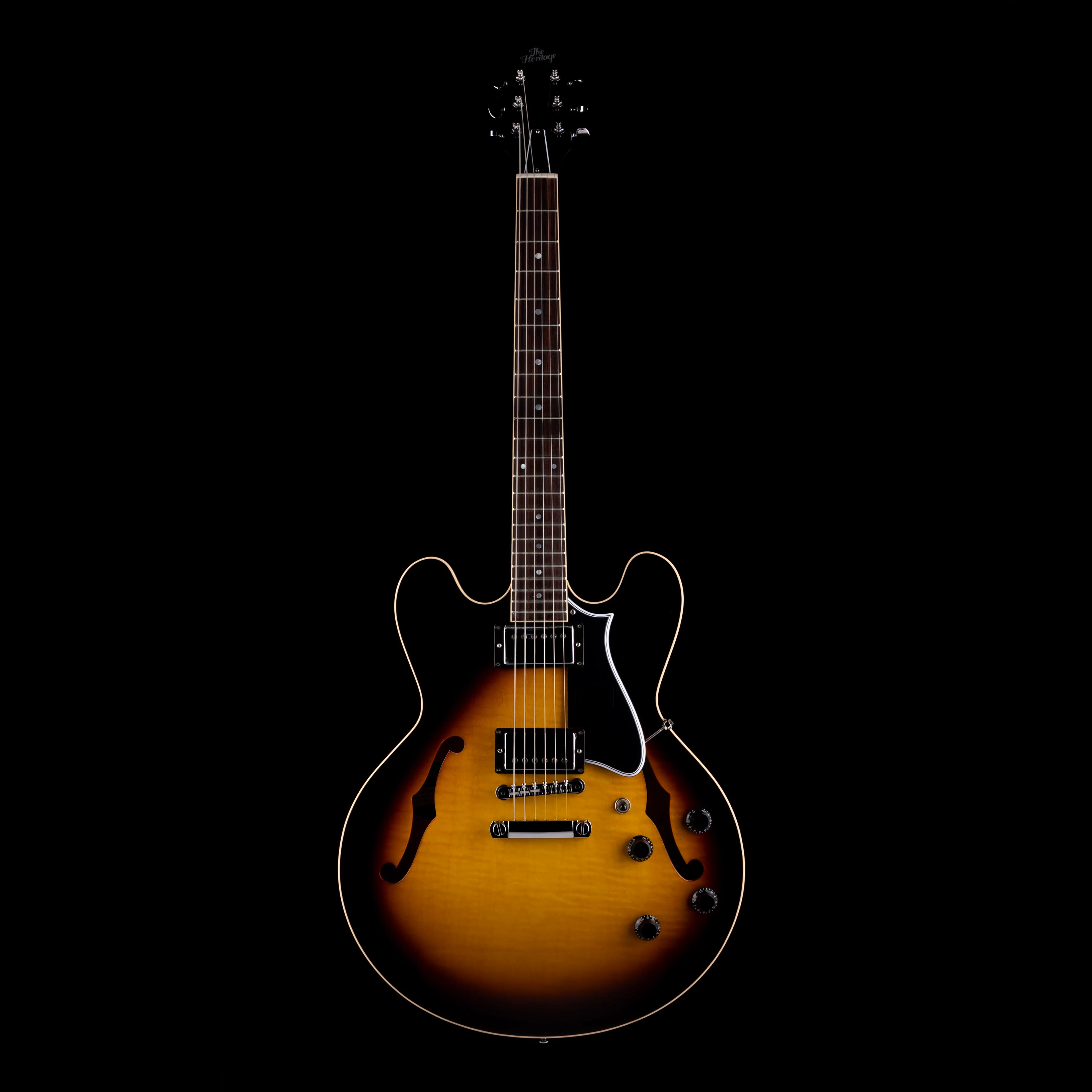 Heritage Standard H-535 Semi-Hollow Original Sunburst Electric Guitar with Case - Image 2