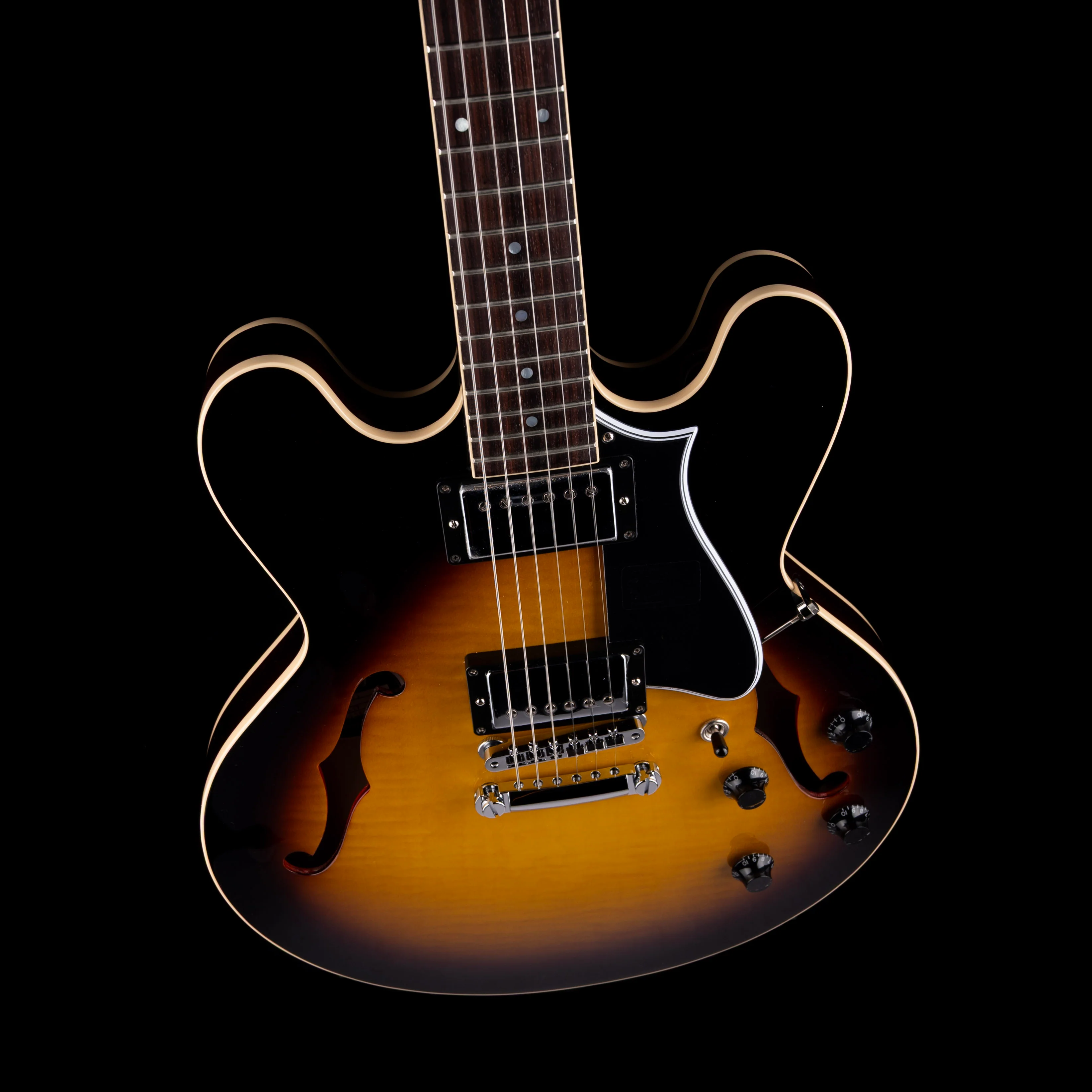 Heritage Standard H-535 Semi-Hollow Original Sunburst Electric Guitar with Case - Image 3