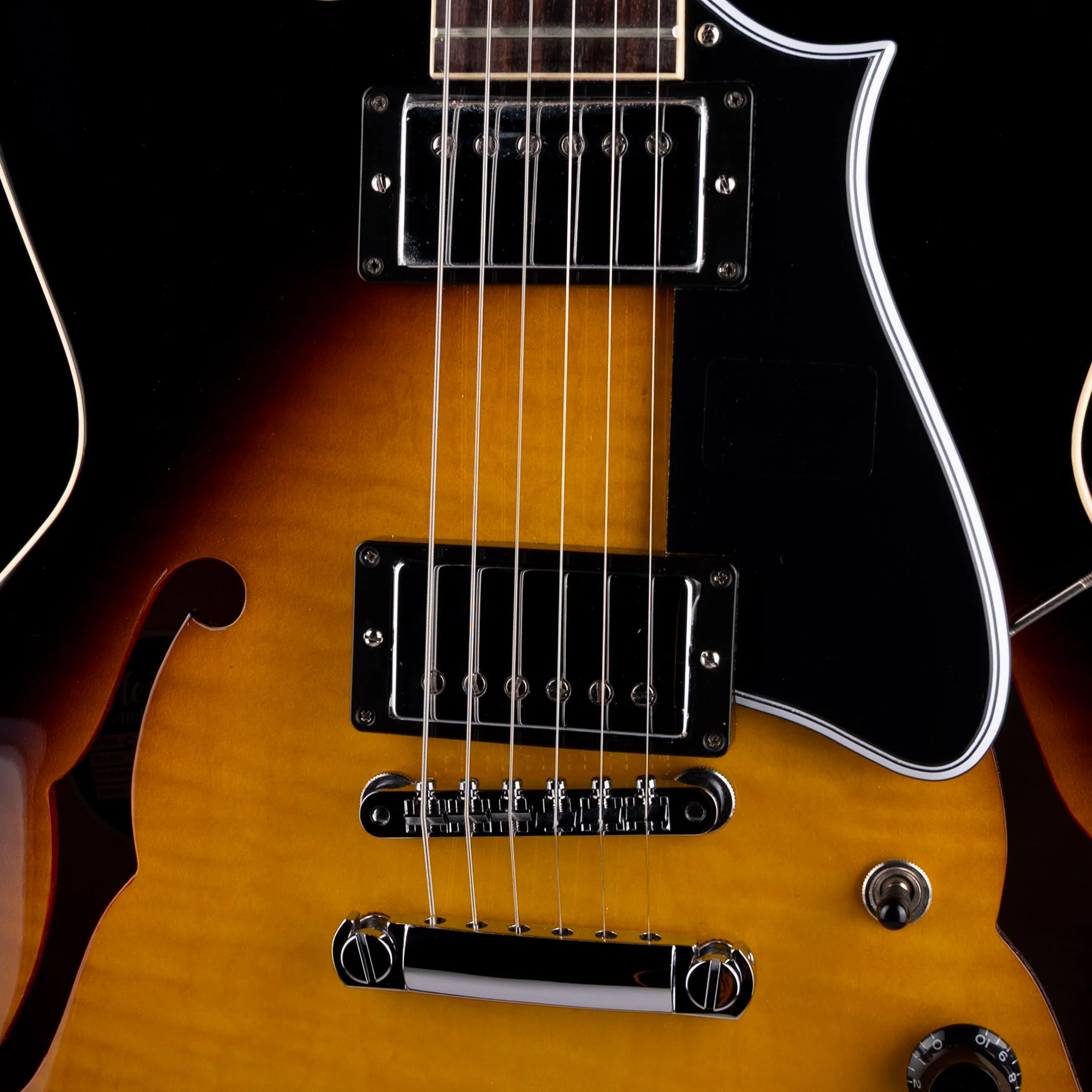Heritage Standard H-535 Semi-Hollow Original Sunburst Electric Guitar with Case - Image 4