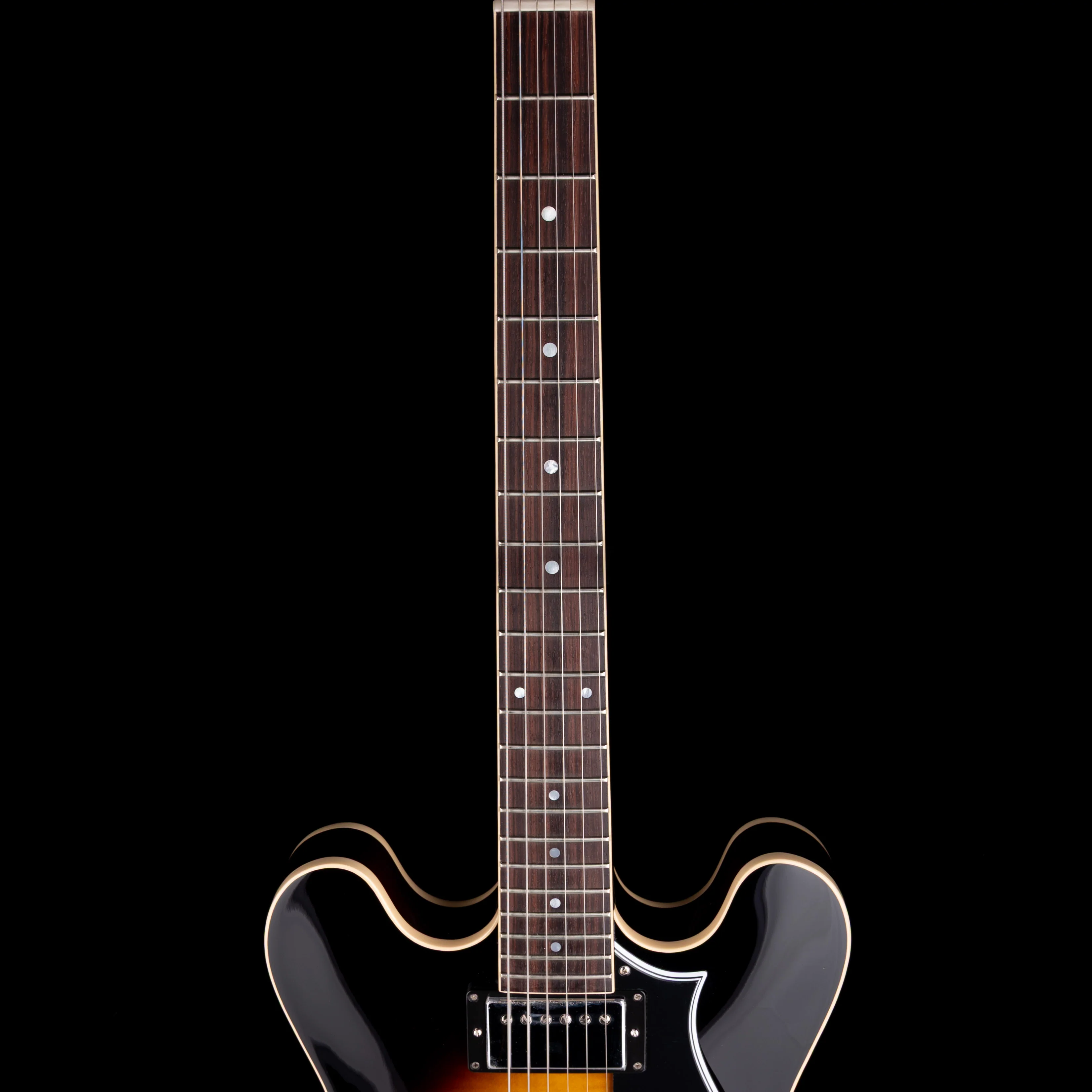 Heritage Standard H-535 Semi-Hollow Original Sunburst Electric Guitar with Case - Image 8
