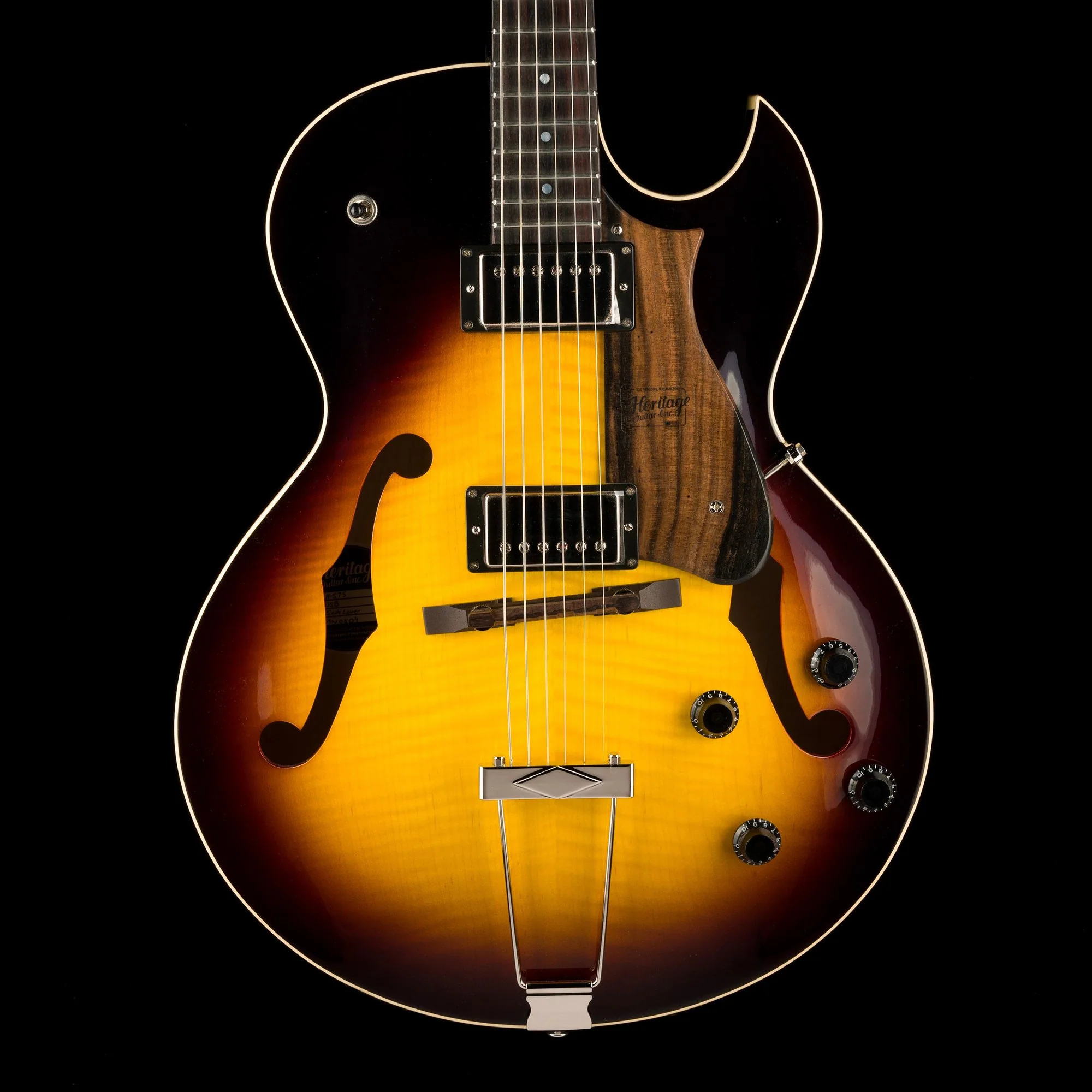 Heritage H-575 Hollow Original Sunburst Electric Guitar with Case