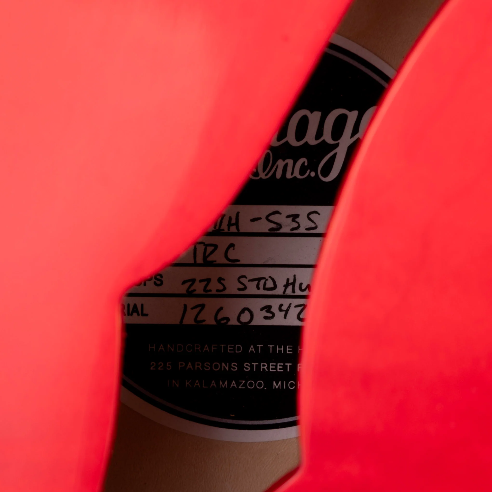 Heritage Standard II H-535 Trans Cherry with Case - Image 7