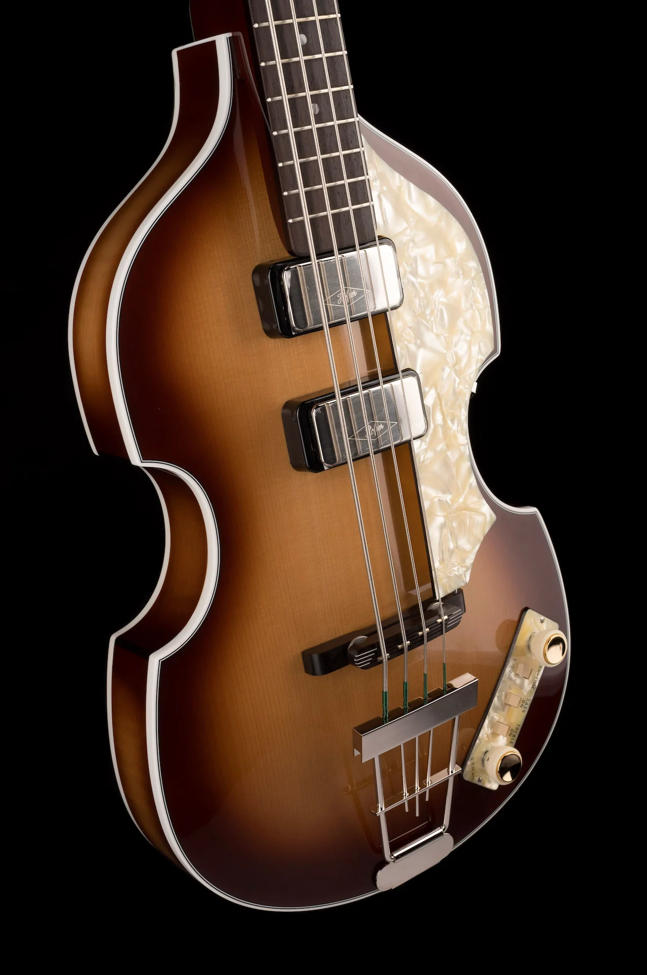 Hofner 1961 LTD Cavern Reissue Bass - Sunburst with Vintage Case - H500/1-61-O - Image 10