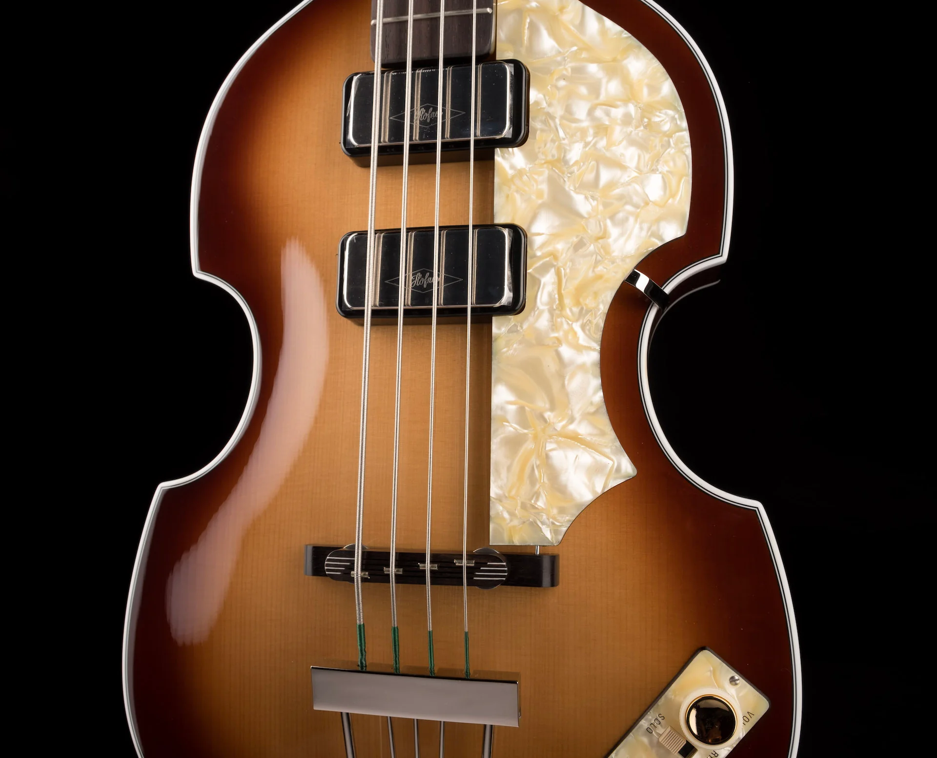 Hofner 1961 LTD Cavern Reissue Bass - Sunburst with Vintage Case - H500/1-61-O - Image 6