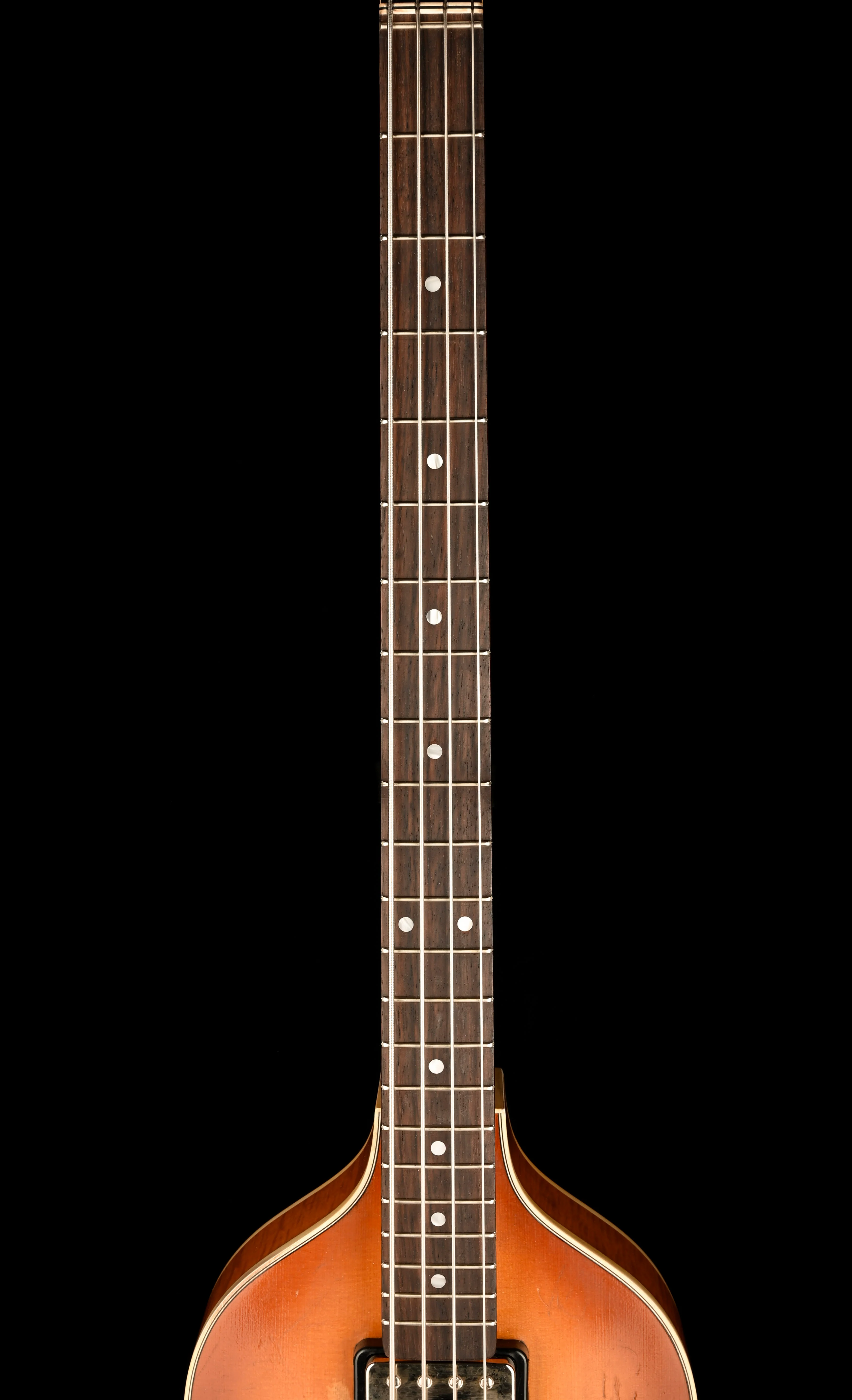 Hofner 1963 Reissue Violin Bass Vintage Aged Sunburst H500/1-63-RLC with Case - Image 12