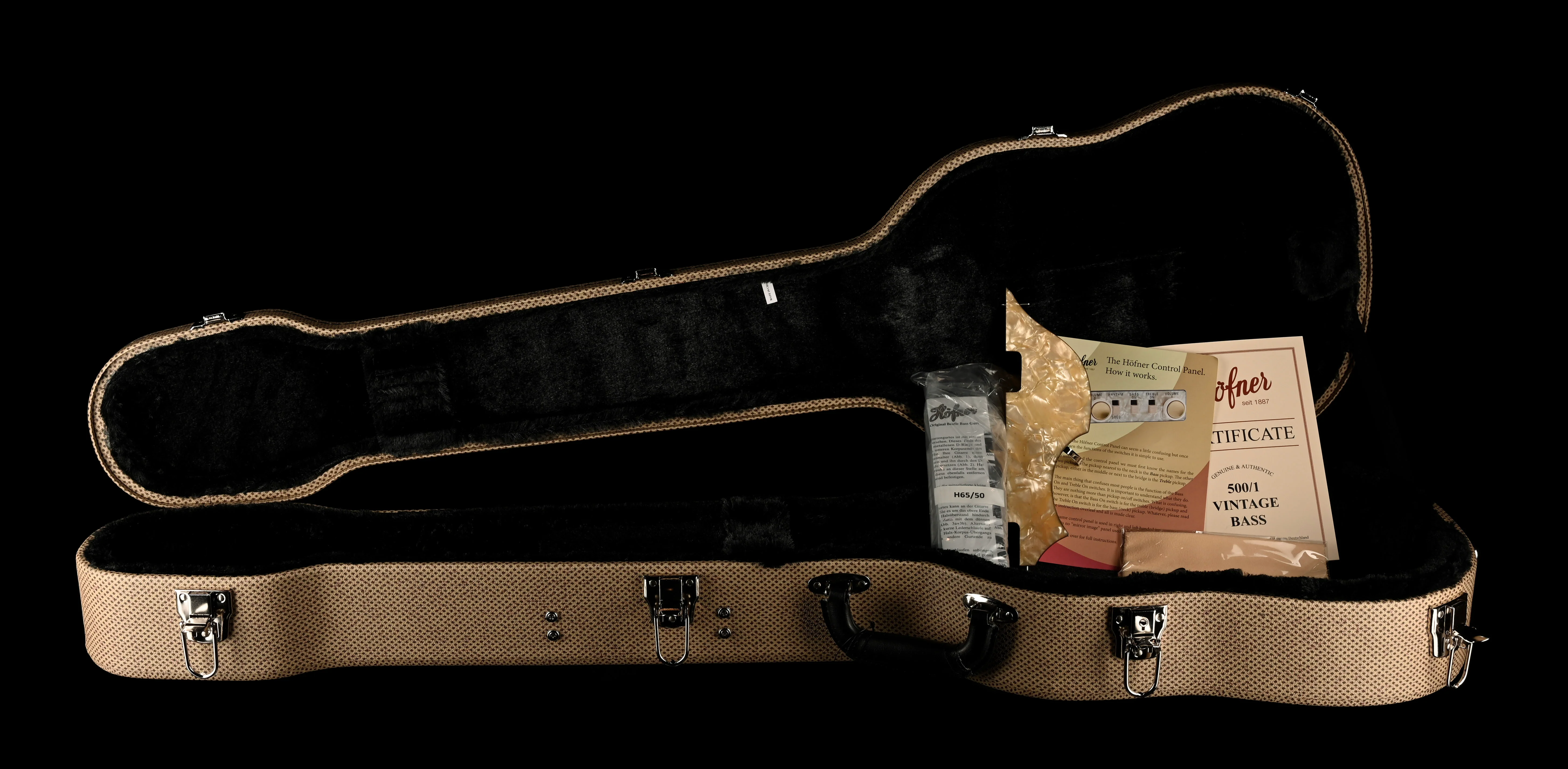 Hofner 1963 Reissue Violin Bass Vintage Aged Sunburst H500/1-63-RLC with Case - Image 20