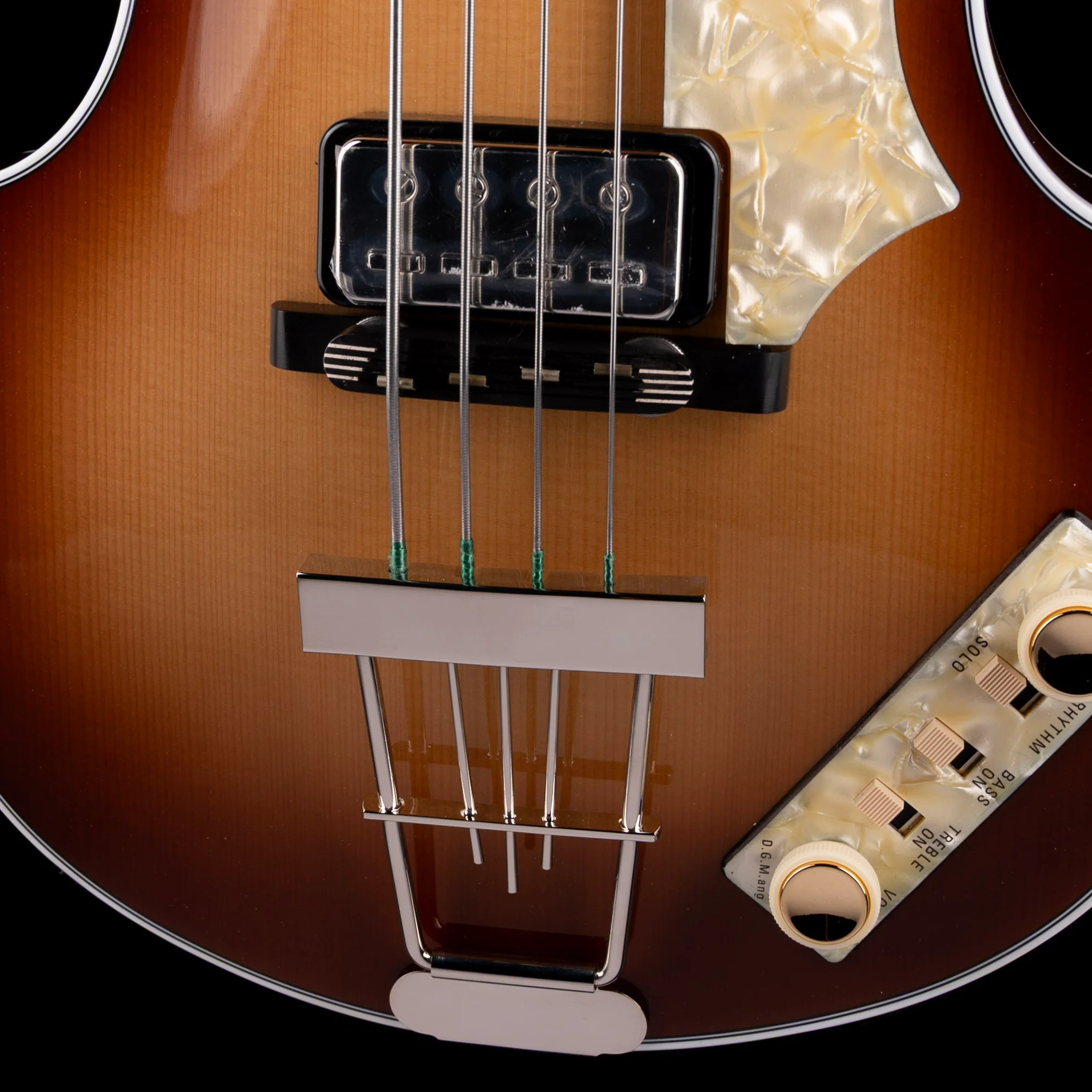 Hofner 1964 Reissue Violin Bass - Sunburst with Vintage Case - H500/1-64-O - Image 4