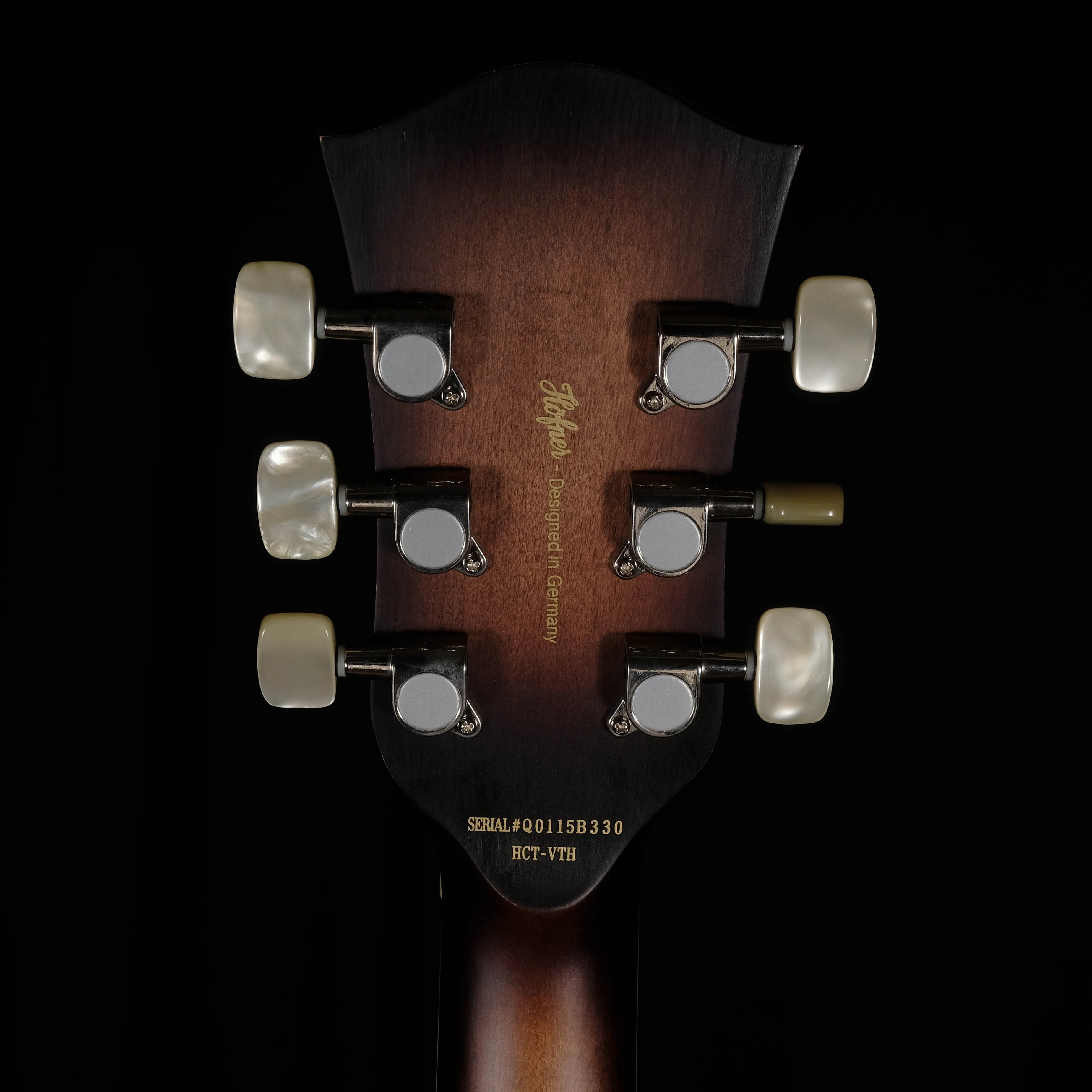 DISC - Hofner Contemporary Verythin Guitar Antique Burst with Case - HCT-VTH-ANB-O - Image 11