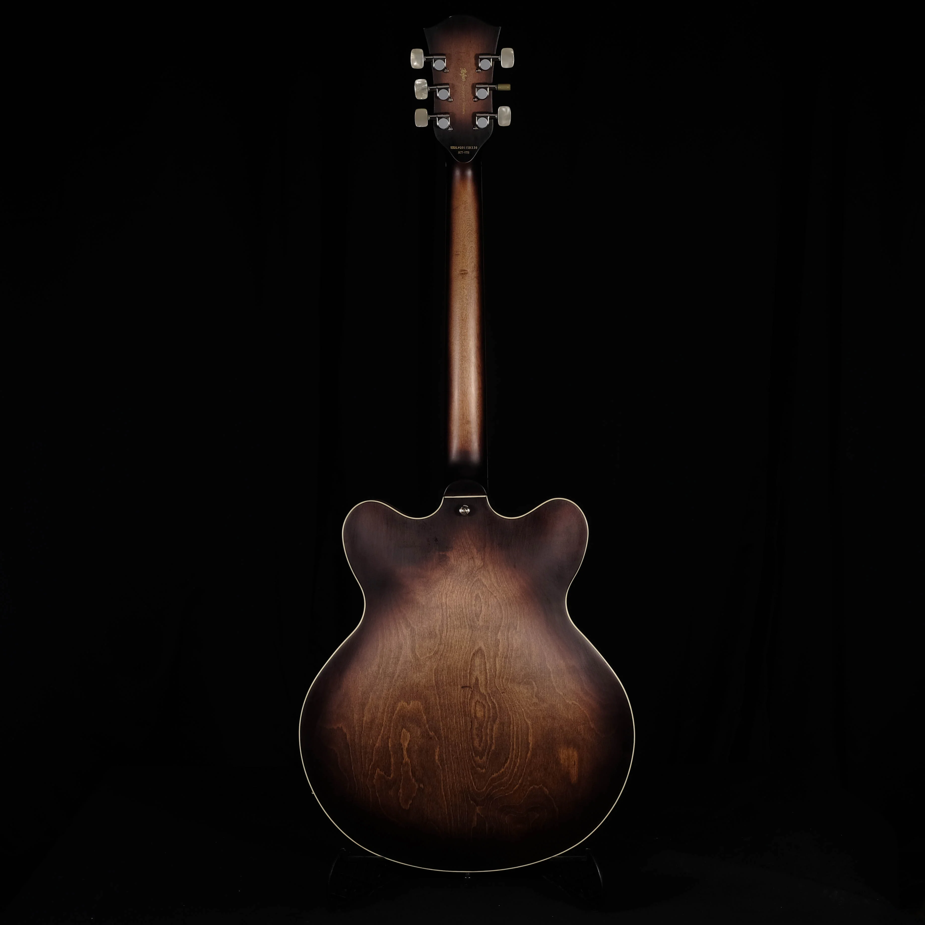 DISC - Hofner Contemporary Verythin Guitar Antique Burst with Case - HCT-VTH-ANB-O - Image 7