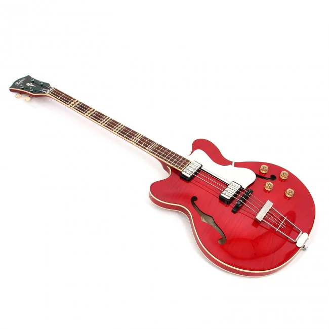 Hofner Contemporary Verythin Reissue Bass Transparent Red HCT-500/7-TR-O - Image 5