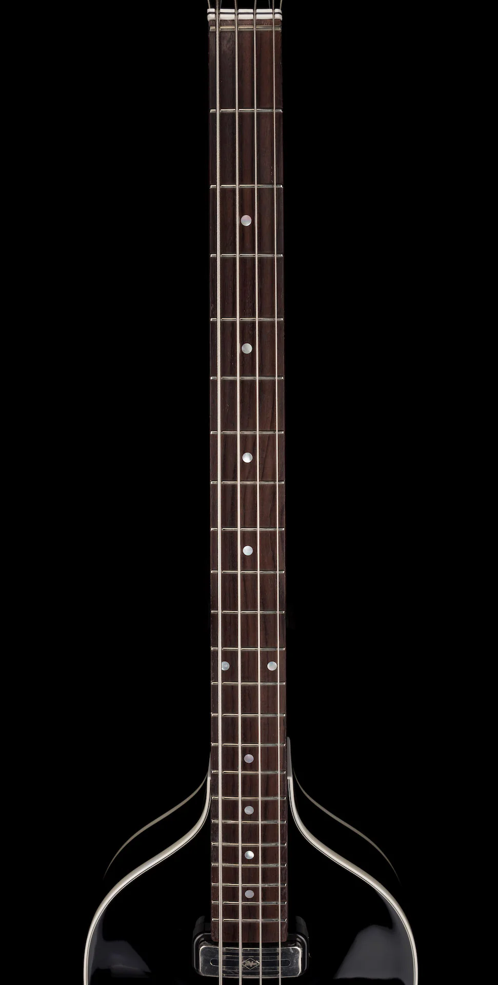 Hofner Custom H500/1-3VP-BK-0 Artist Series Violin Bass Black with Case - Image 9