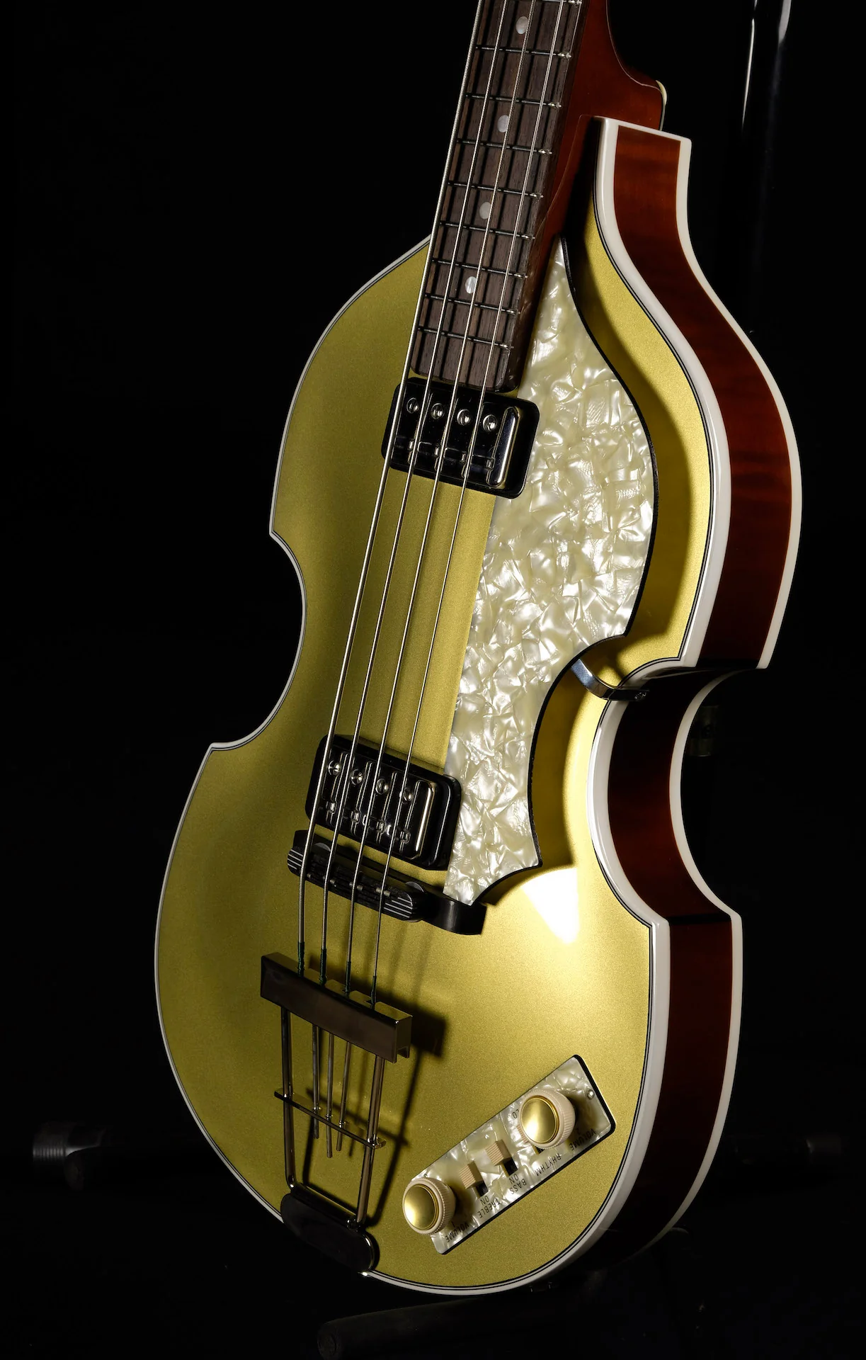 Hofner H500/1-62-O '62 Reissue Violin Bass Limited Run One Off Goldtop - Image 4
