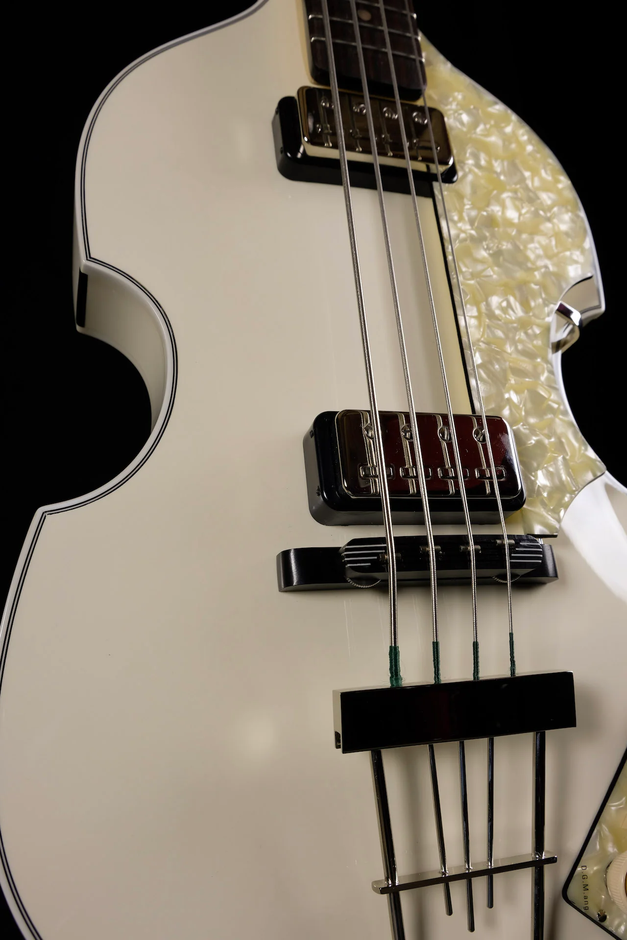 Hofner H500/1-62-O '62 Reissue Violin Bass Limited Run One Off Olympic White Finish - Image 5