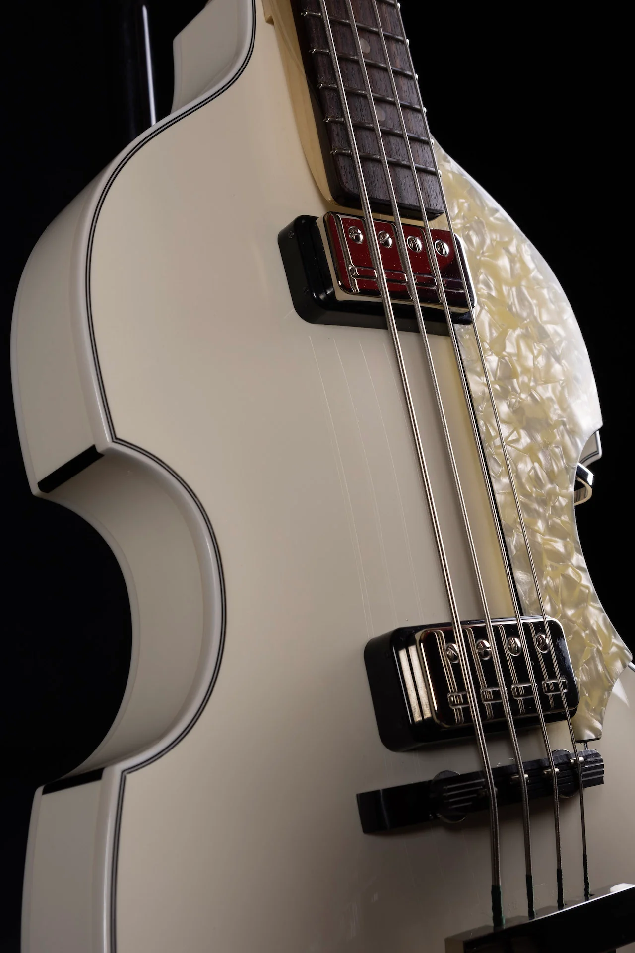 Hofner H500/1-62-O '62 Reissue Violin Bass Limited Run One Off Olympic White Finish - Image 7