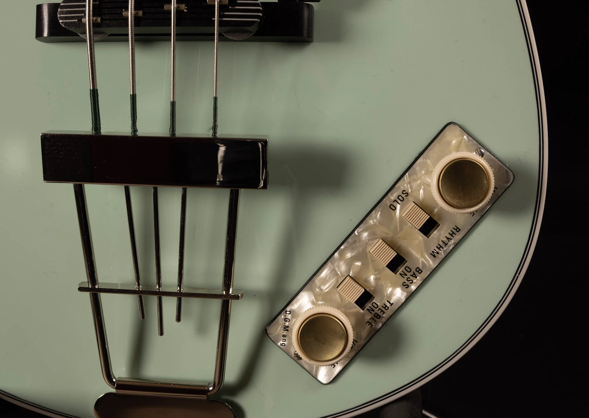 Hofner H500/1-62-O '62 Reissue Violin Bass Limited Run One Off Seafoam Green Finish - Image 9