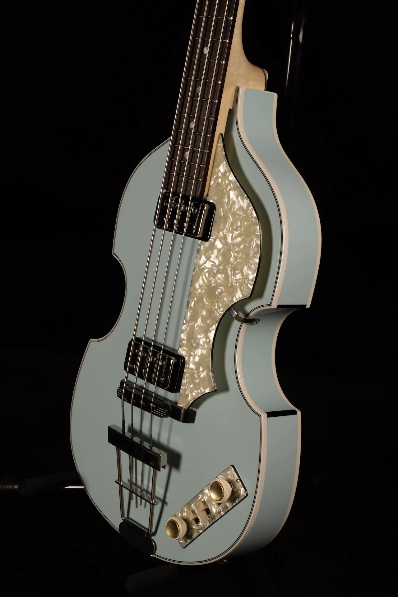 Hofner H500/1-62-O '62 Reissue Violin Bass Limited Run One Off Sonic Blue Finish - Image 3
