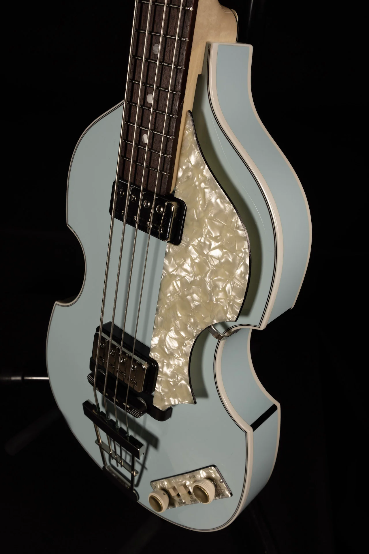 Hofner H500/1-62-O '62 Reissue Violin Bass Limited Run One Off Sonic Blue Finish - Image 4