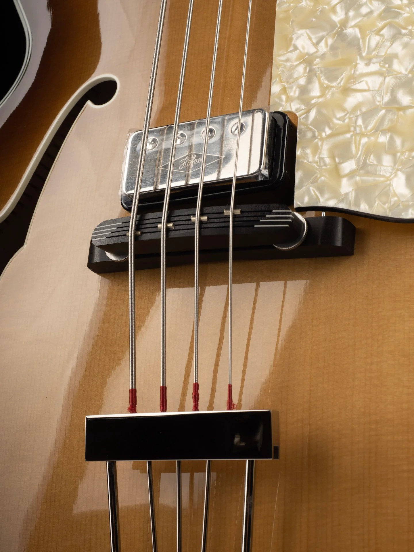 Hofner H500/5-62-0 "Reeperbahn" Bass Sunburst Made in Germany With Case - Image 5