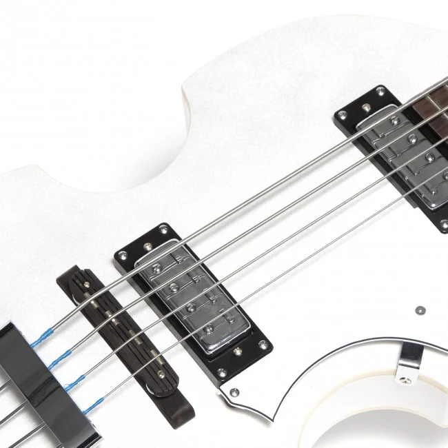 Hofner Ignition Pro Violin Bass HOF-HI-BB-PE-PW Pearl White - Image 4