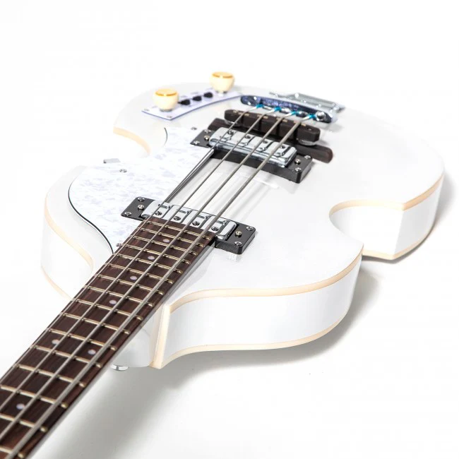 Hofner Ignition Pro Violin Bass HOF-HI-BB-PE-PW Pearl White - Image 5