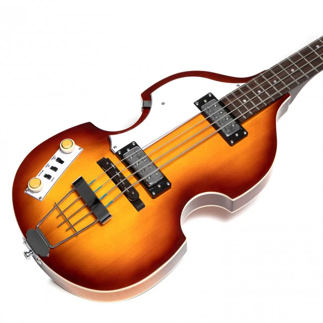 Hofner Ignition Violin Bass - Left-Handed Sunburst - HI-BB-L-SB-O - Image 4
