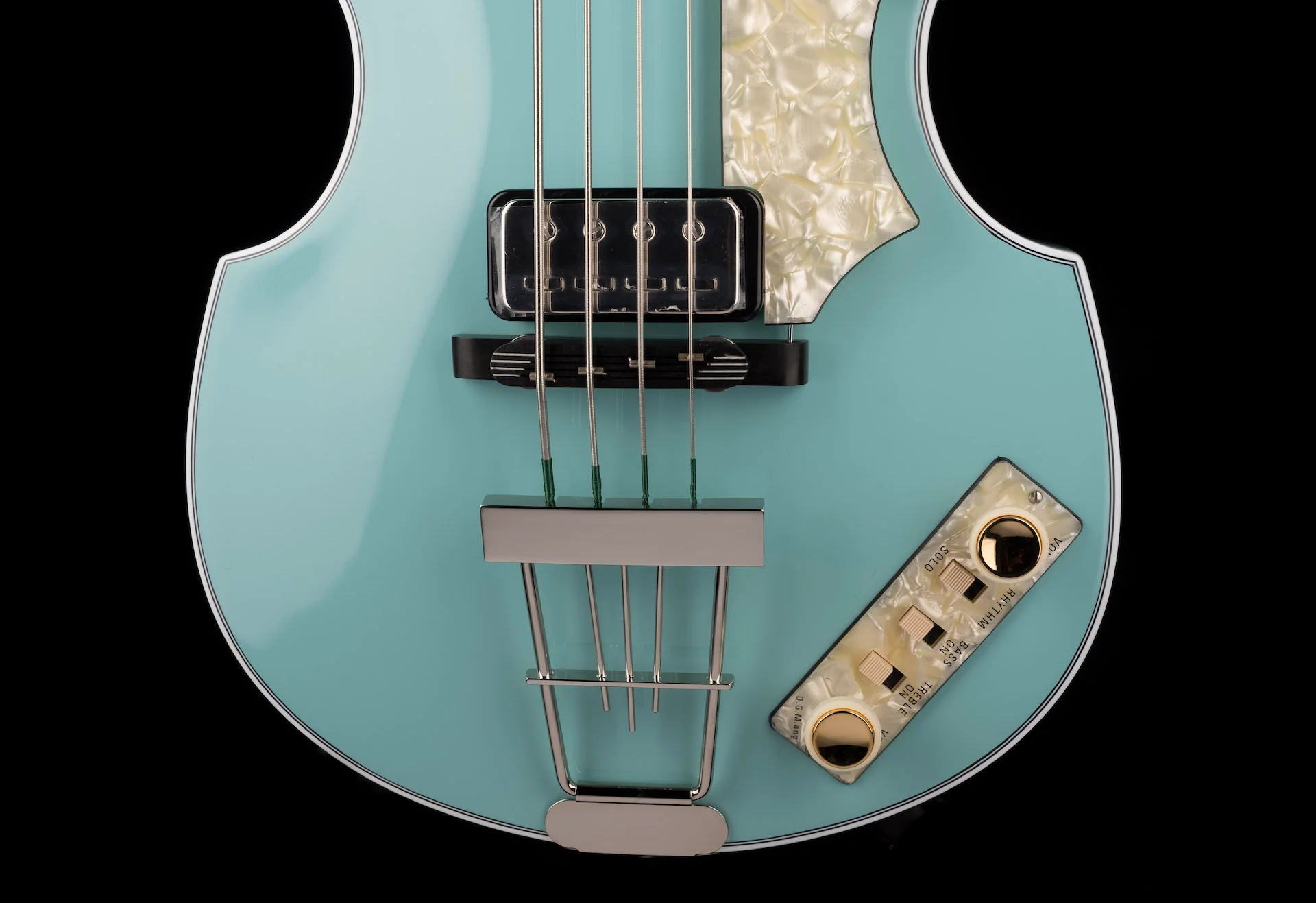 Hofner Limited Edition Light Green 1962 Violin Bass HOF-H500/1-62-LG-O with Case - Image 5