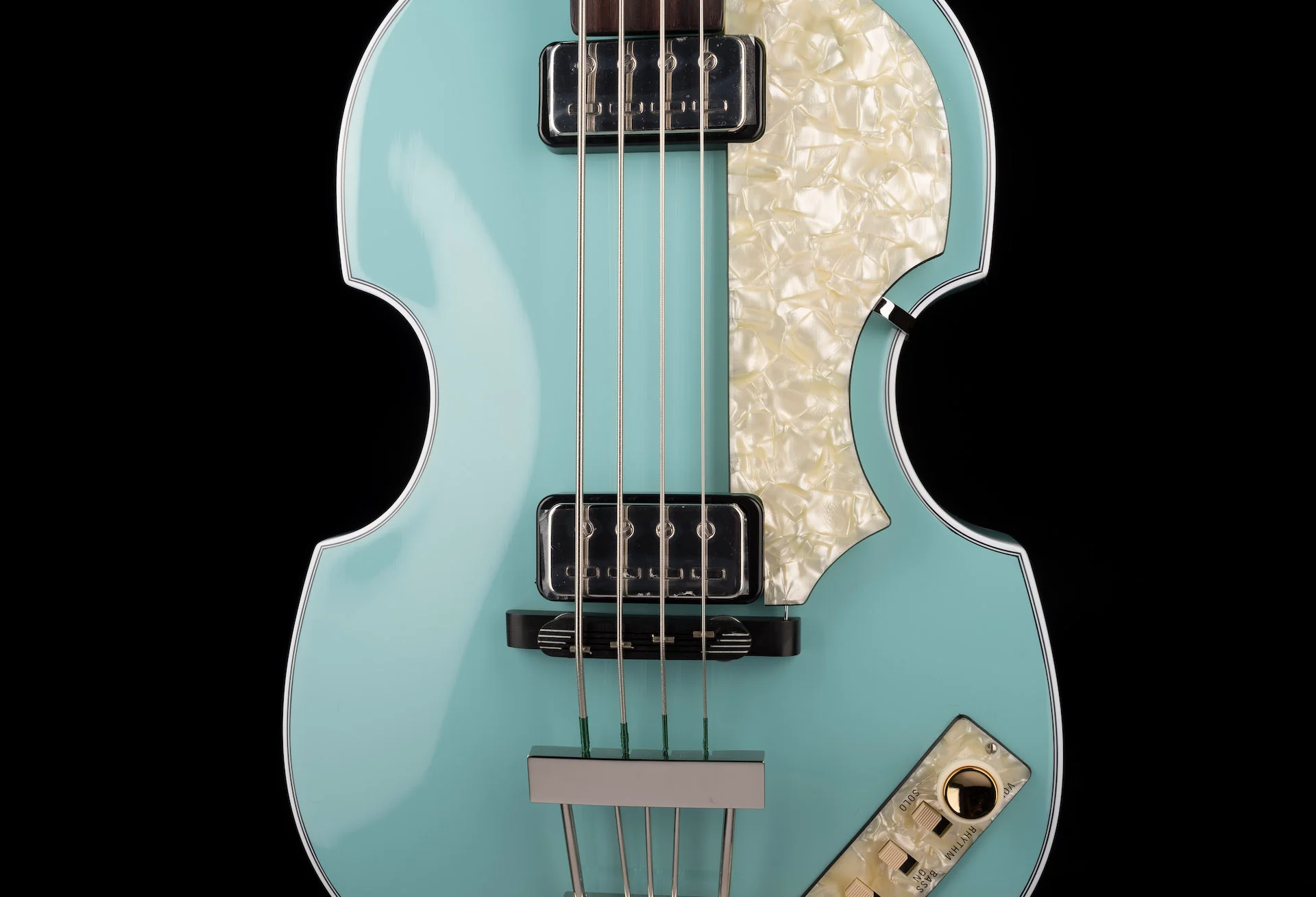 Hofner Limited Edition Light Green 1962 Violin Bass HOF-H500/1-62-LG-O with Case - Image 6