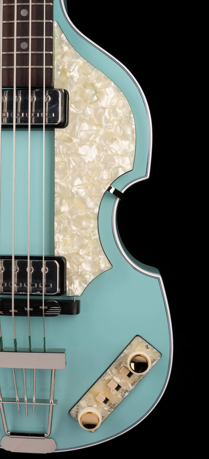 Hofner Limited Edition Light Green 1962 Violin Bass HOF-H500/1-62-LG-O with Case - Image 9