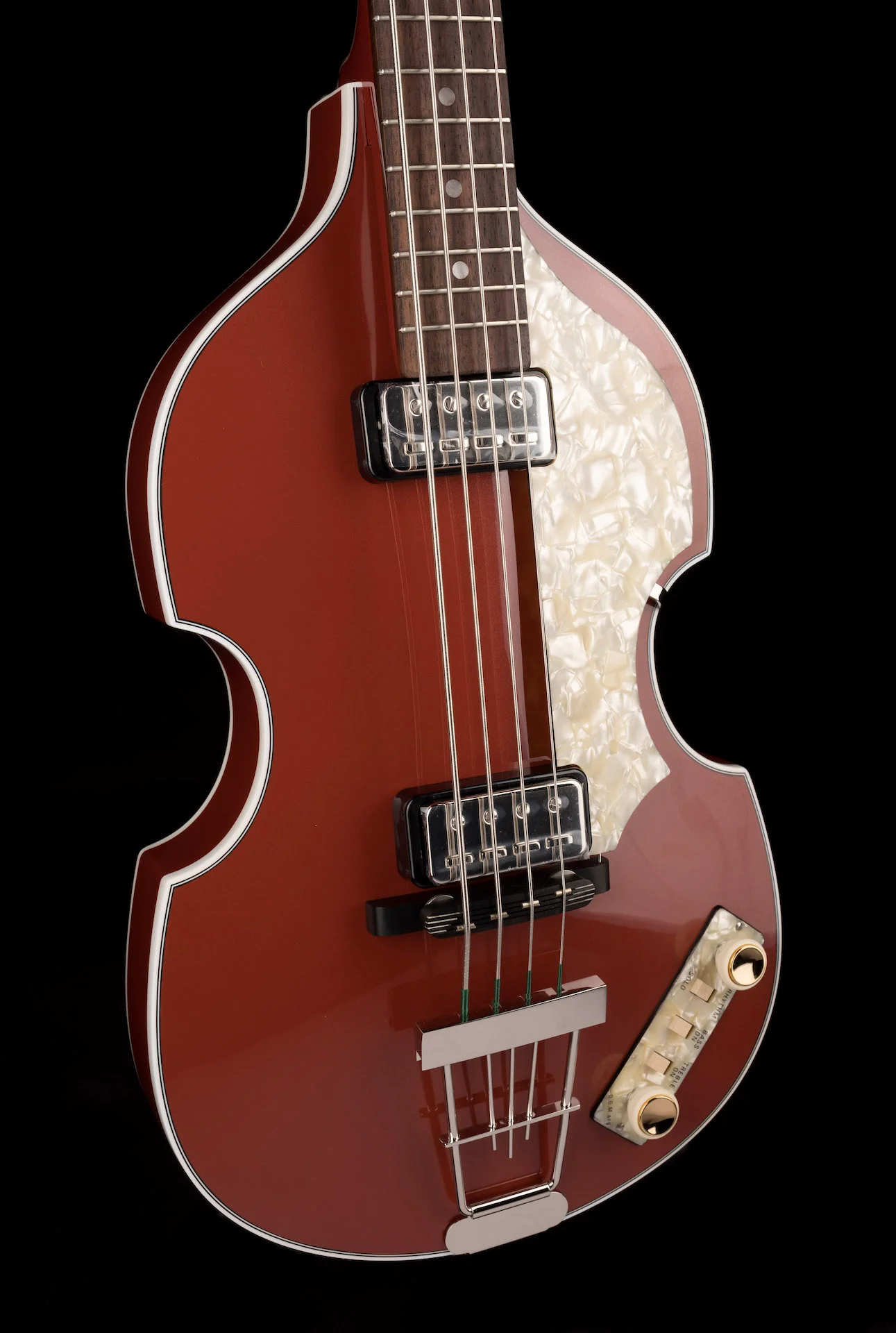 Hofner Limited Edition Pearl Copper 62 Violin Bass HOF-H500/1-62-PC-O With Case - Image 11