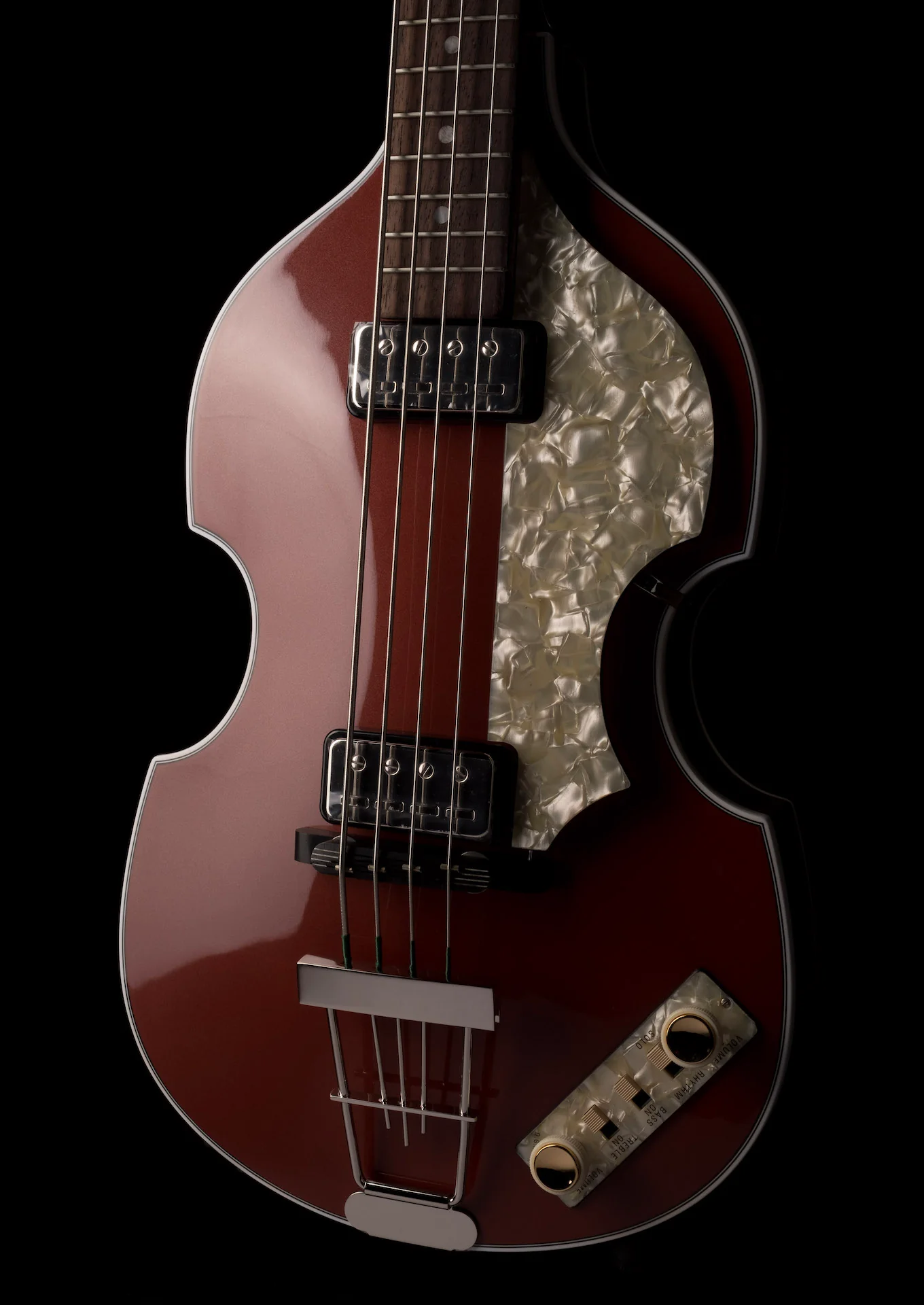 Hofner Limited Edition Pearl Copper 62 Violin Bass HOF-H500/1-62-PC-O With Case - Image 12
