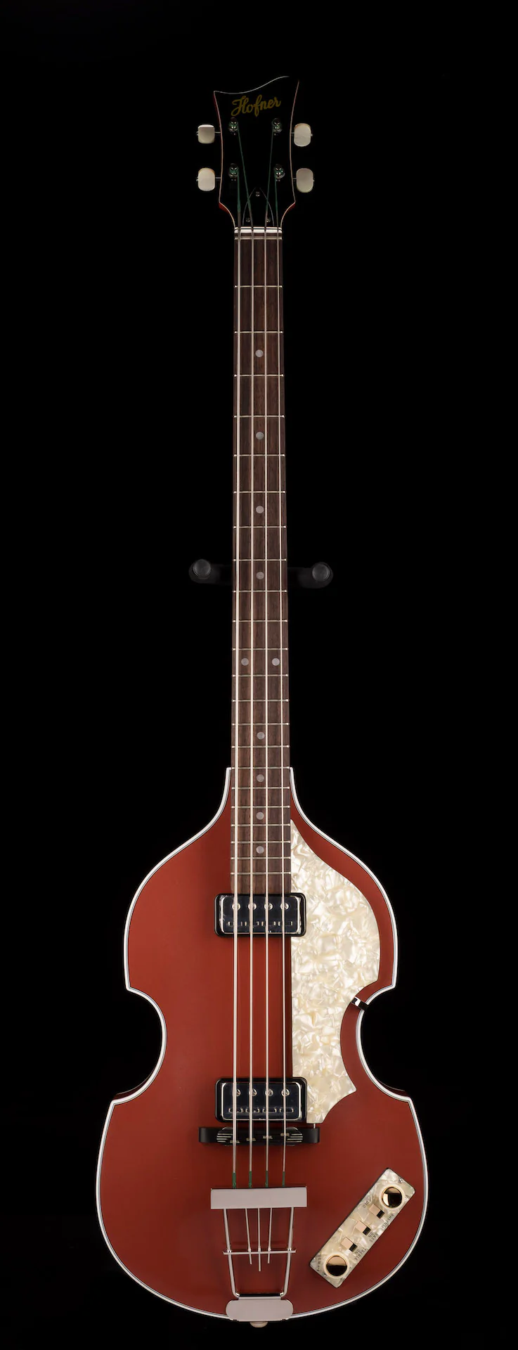 Hofner Limited Edition Pearl Copper 62 Violin Bass HOF-H500/1-62-PC-O With Case - Image 2