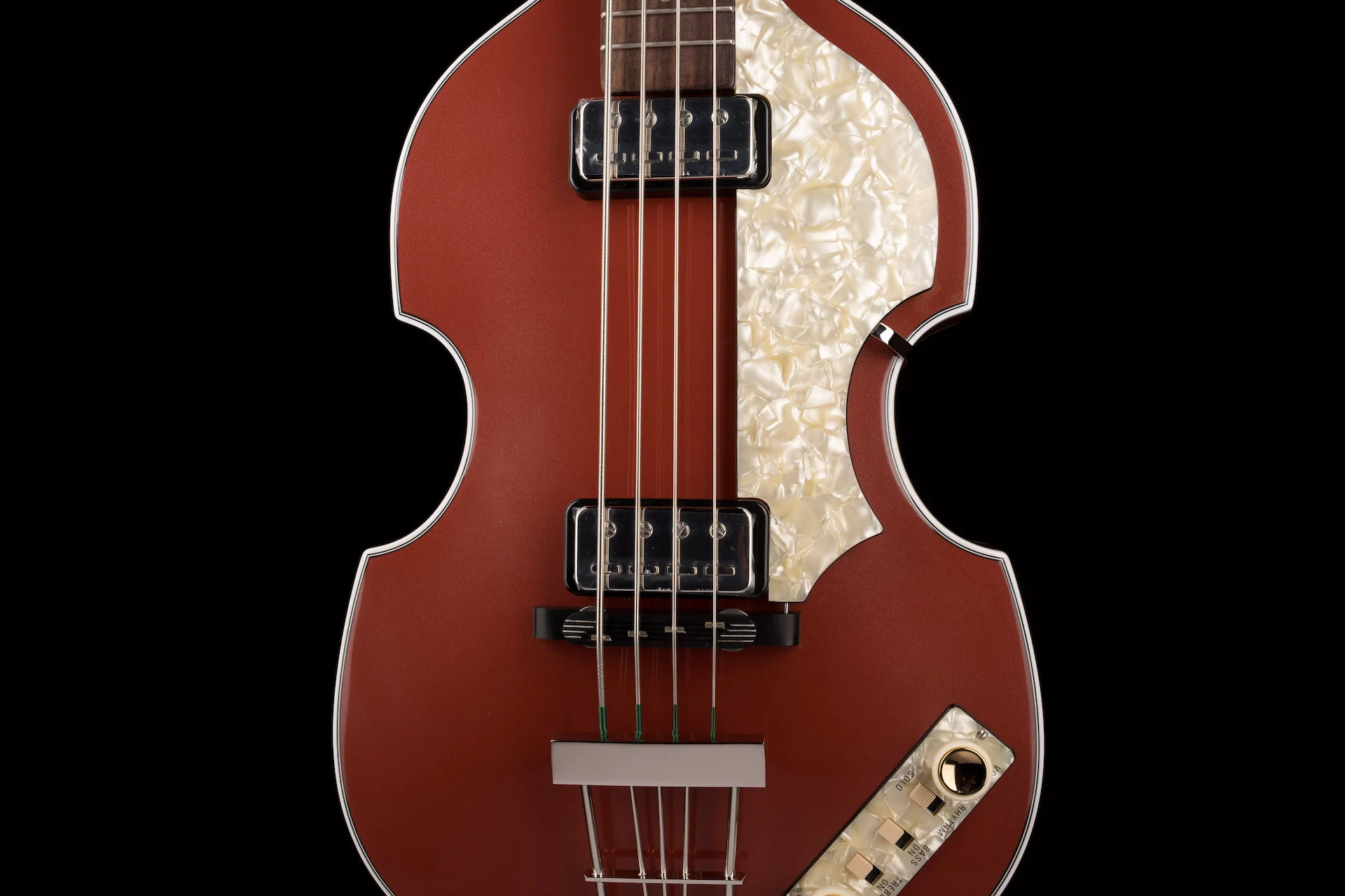 Hofner Limited Edition Pearl Copper 62 Violin Bass HOF-H500/1-62-PC-O With Case - Image 6