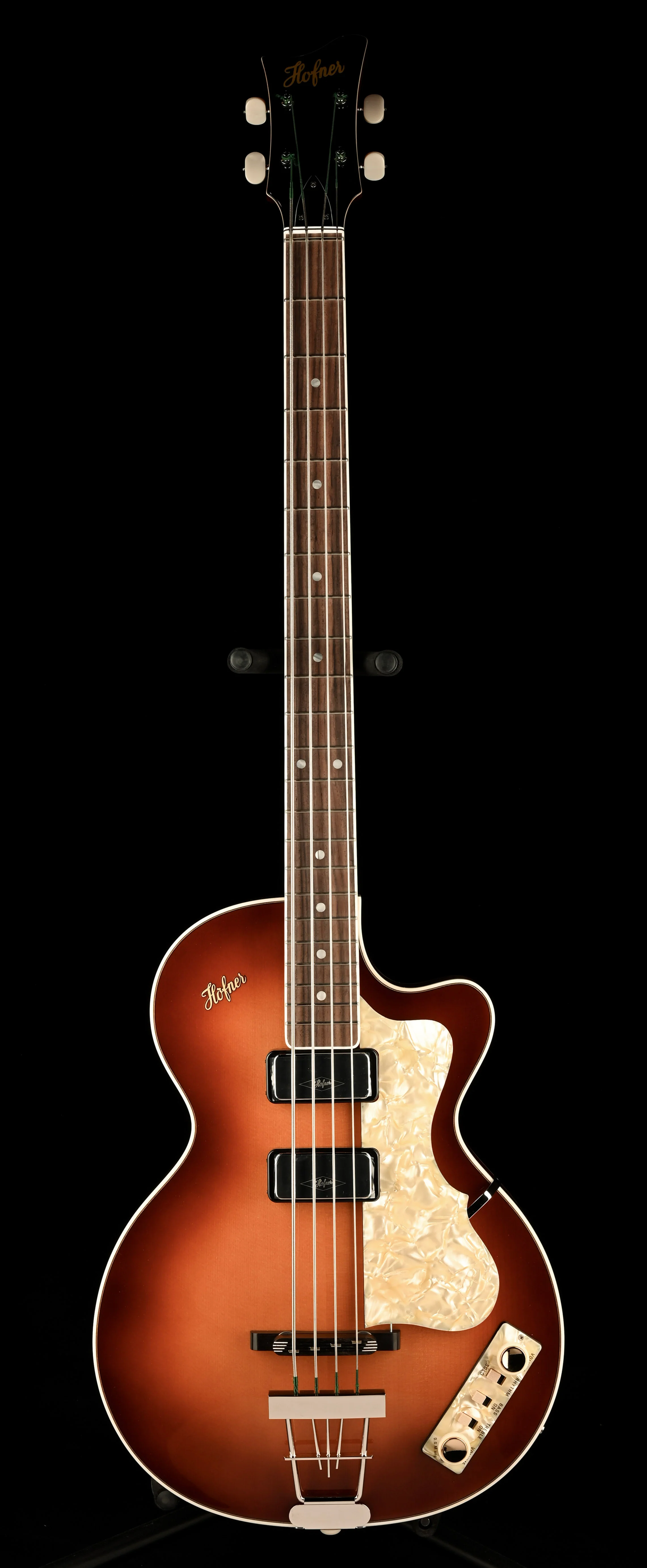 Hofner LTD Club Bass Dark Violin-Cavern Spacing with Vintage Case - H500/2-CV-O - Image 2