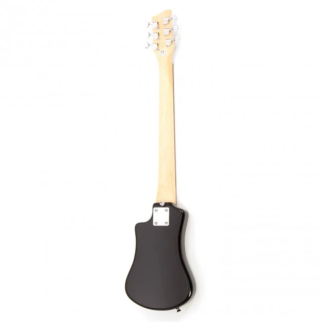 Hofner Shorty Travel Guitar Black With Gig Bag - Image 8