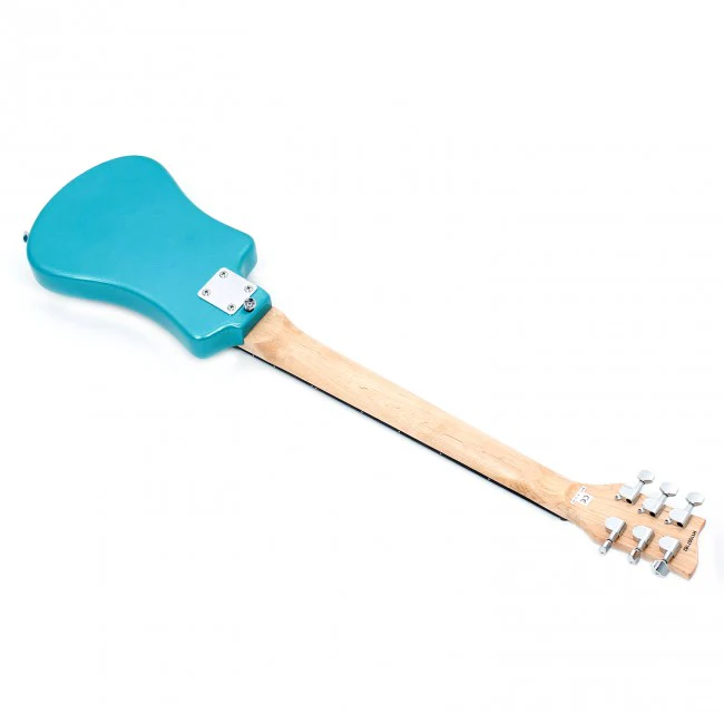 Hofner Shorty Travel Guitar Blue With Gig Bag - Image 6