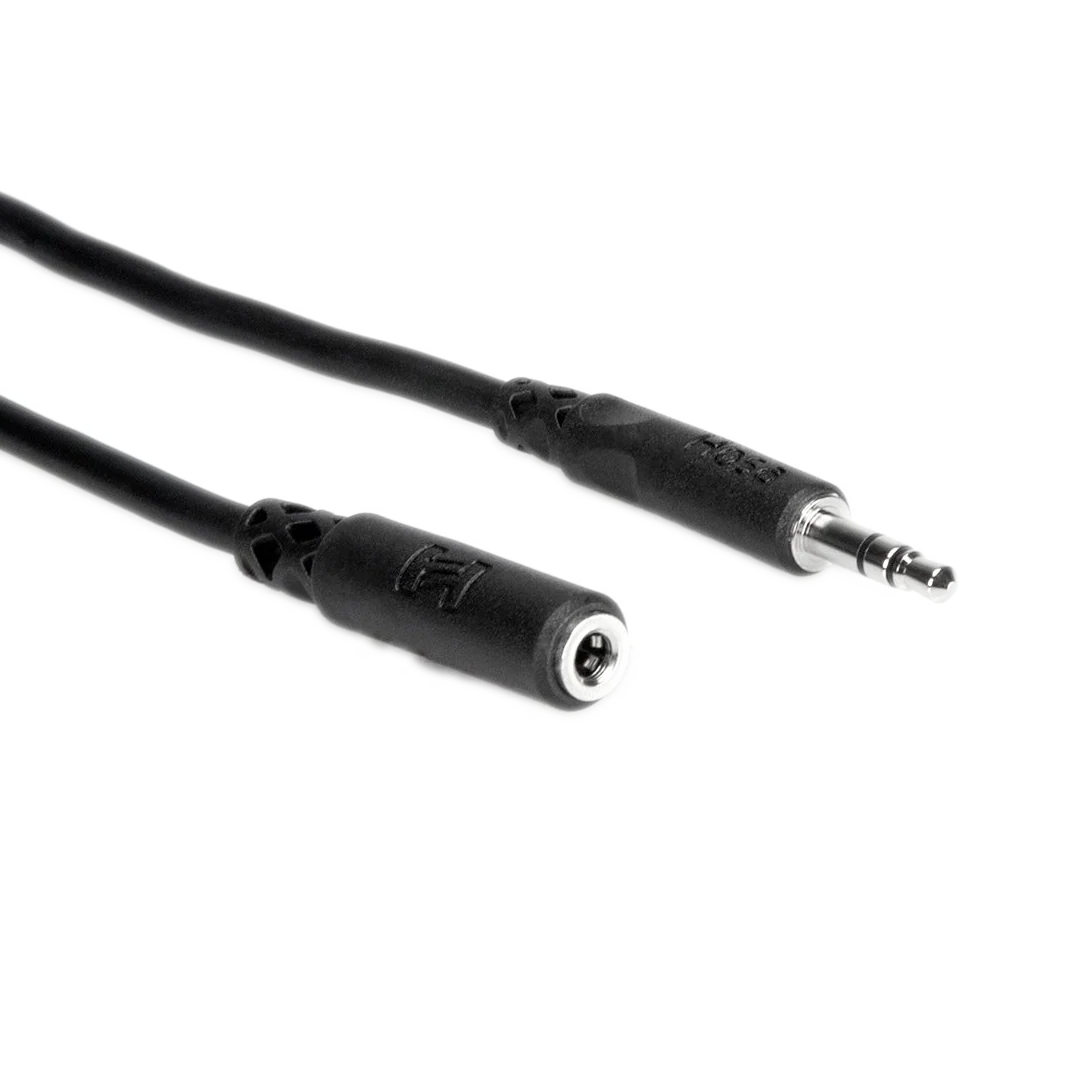 Hosa MHE-110 Headphone Extension 3.5mm TRS to Same 10-ft. Cable
